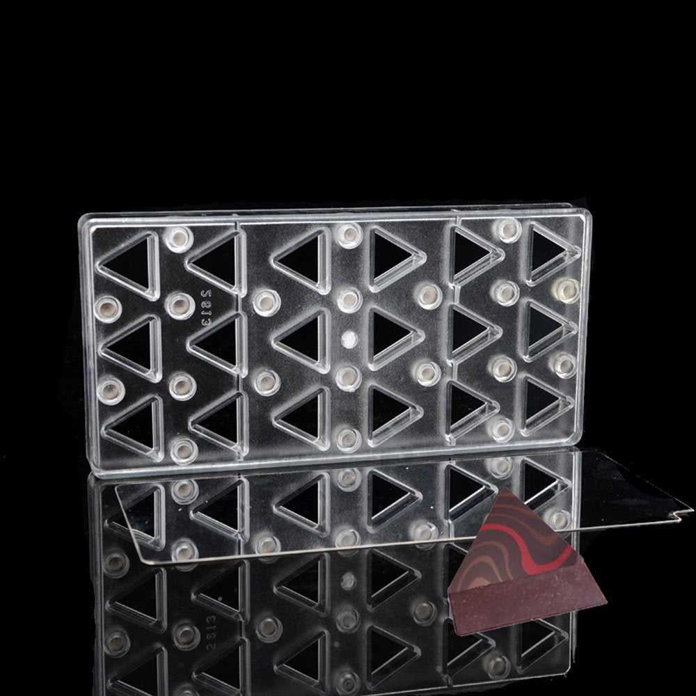 Chocolate Transfer Sheet Mold Polycarbonate Chocolate Mold Diy Handmade Chocolate Magnetic Chocolate Mold Candy Mould Triangle S