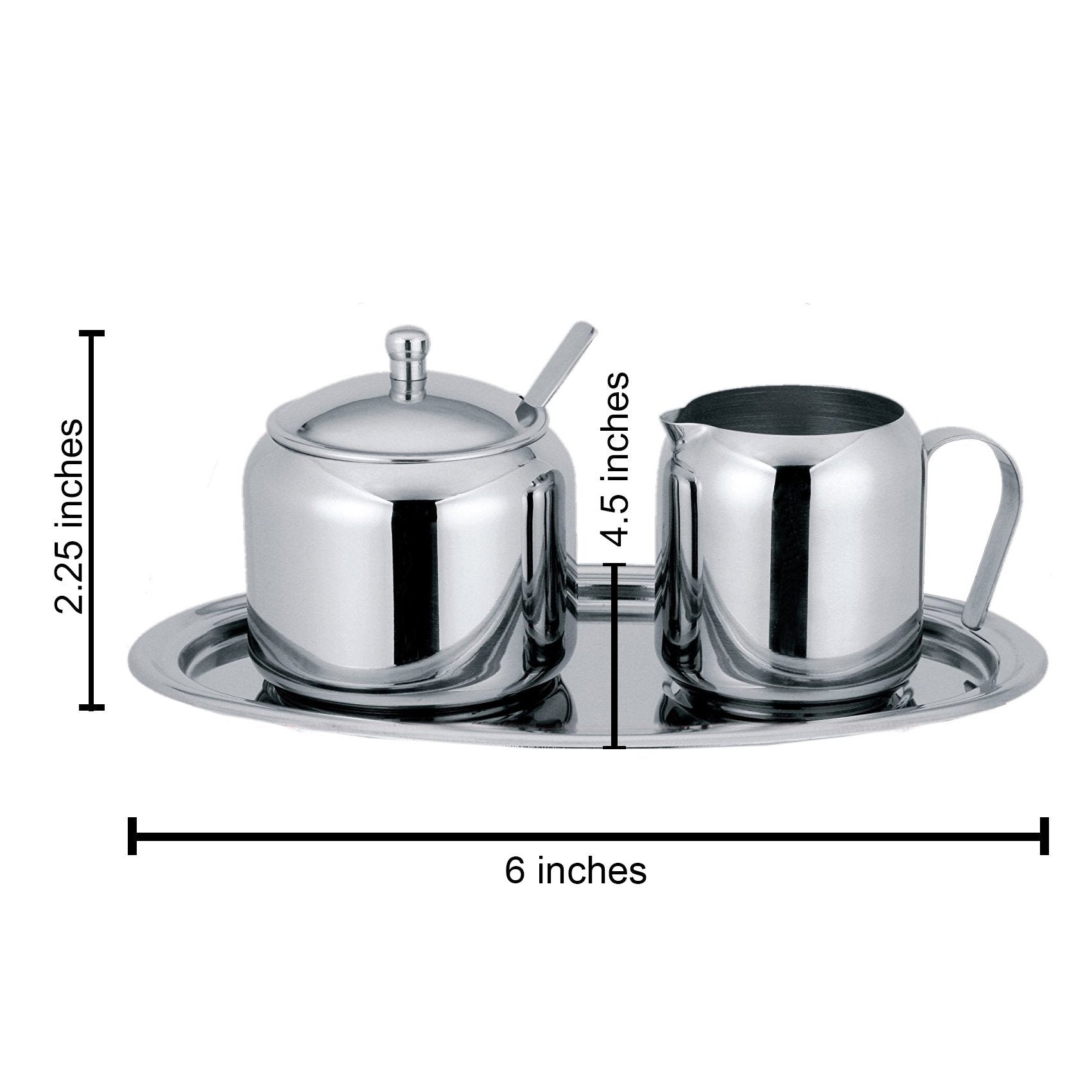 Cuisinox Stainless Steel Cream And Sugar, 5-Piece Set