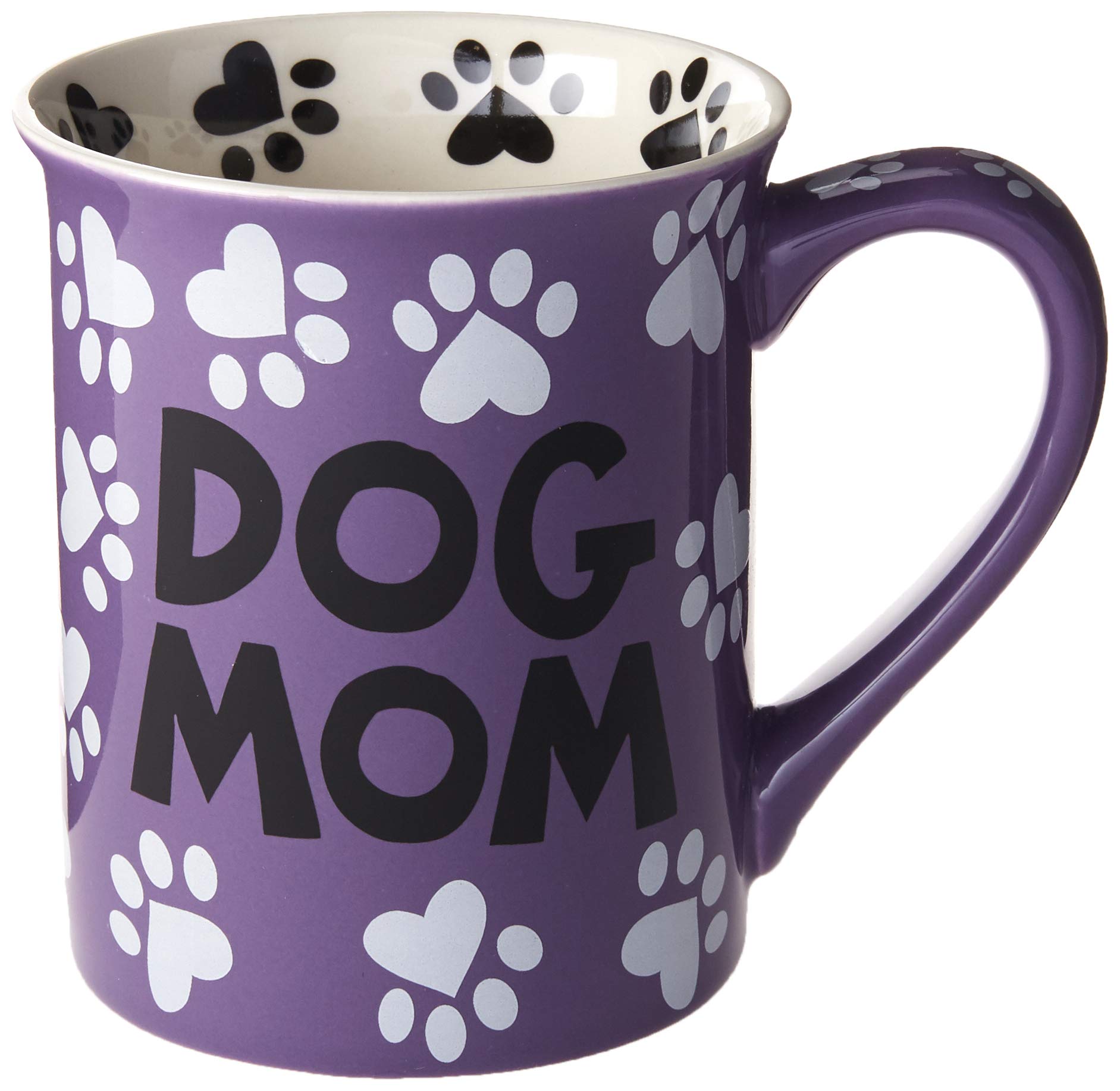 Enesco Our Name Is Mud Dog Mom, 16 Oz. Stoneware Mug, 1 Count (Pack Of 1), Multi Color