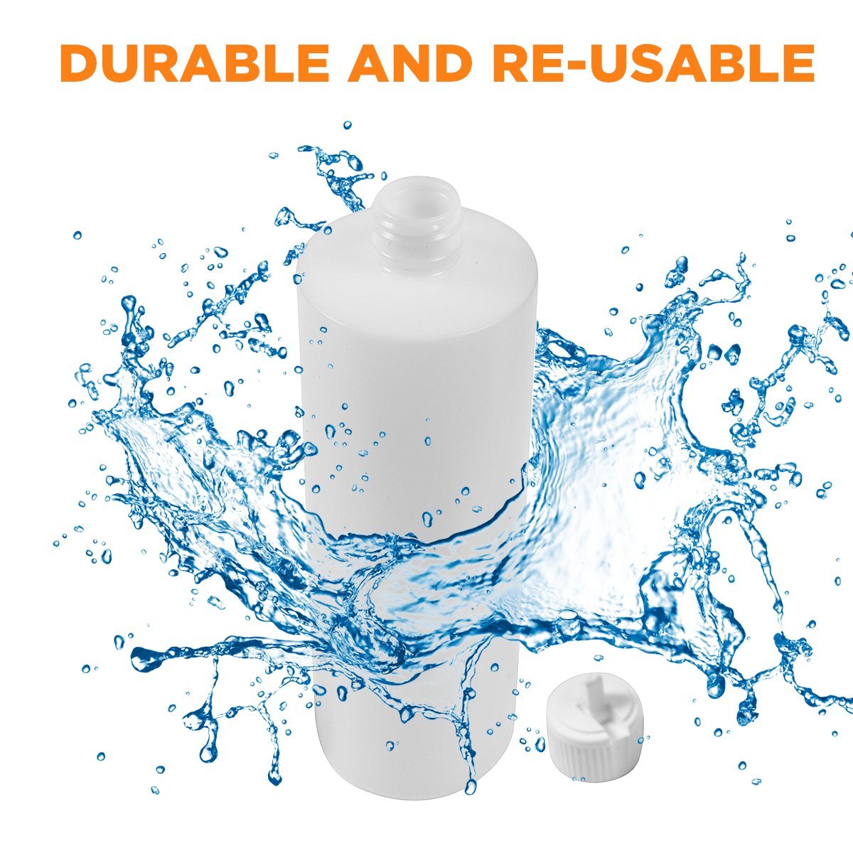 8 Oz Plastic Cylinder Bottle With Flip-Top Pour Spout (6)