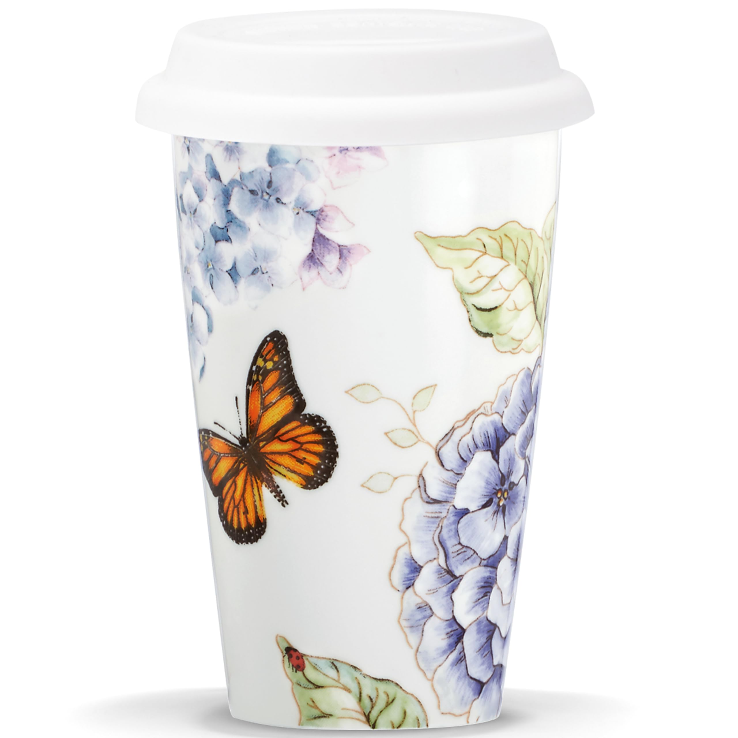 Lenox 846844 Butterfly Meadow Blue Thermal Travel Porcelain Mug