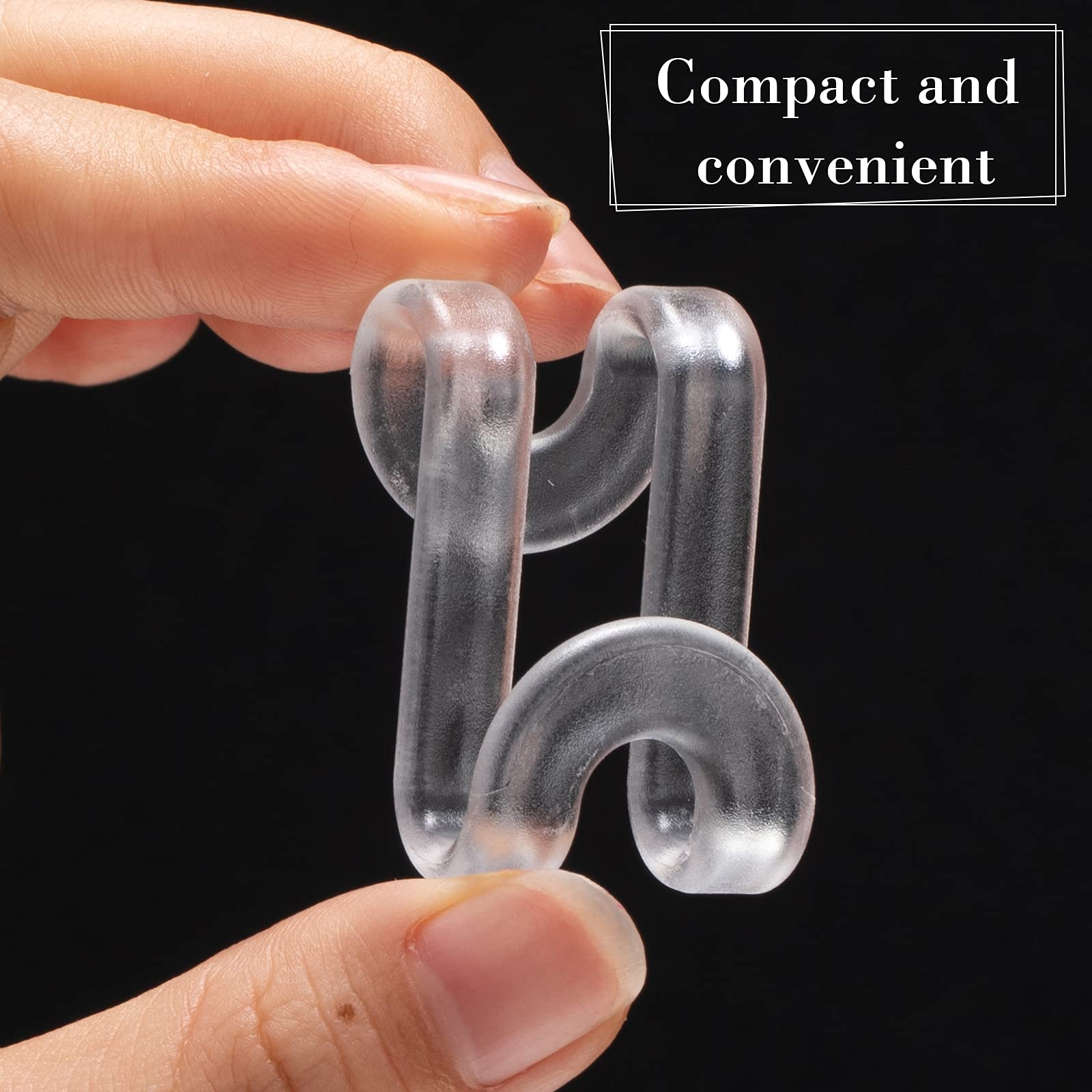 Jetec 48 Pieces Clothes Hanger Connector Hooks Extender Clips Clothes Hanger Hooks Extenders For Closet Space Saving Cascading V