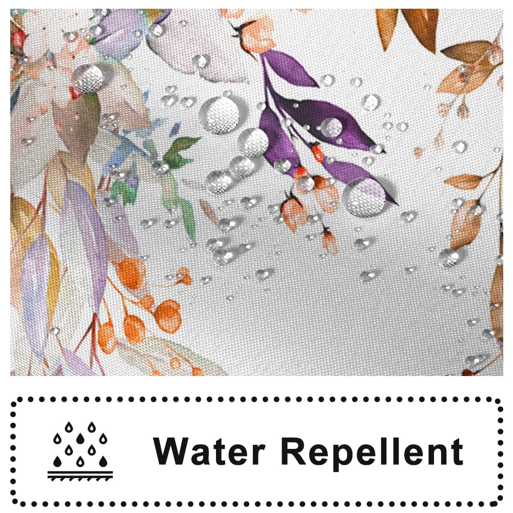 Ruelvth Small Stall Shower Curtain, Purple Eucalyptus Shower Curtain For Bathroom Waterproof Fabric Spring Rv Shower Curtain Set