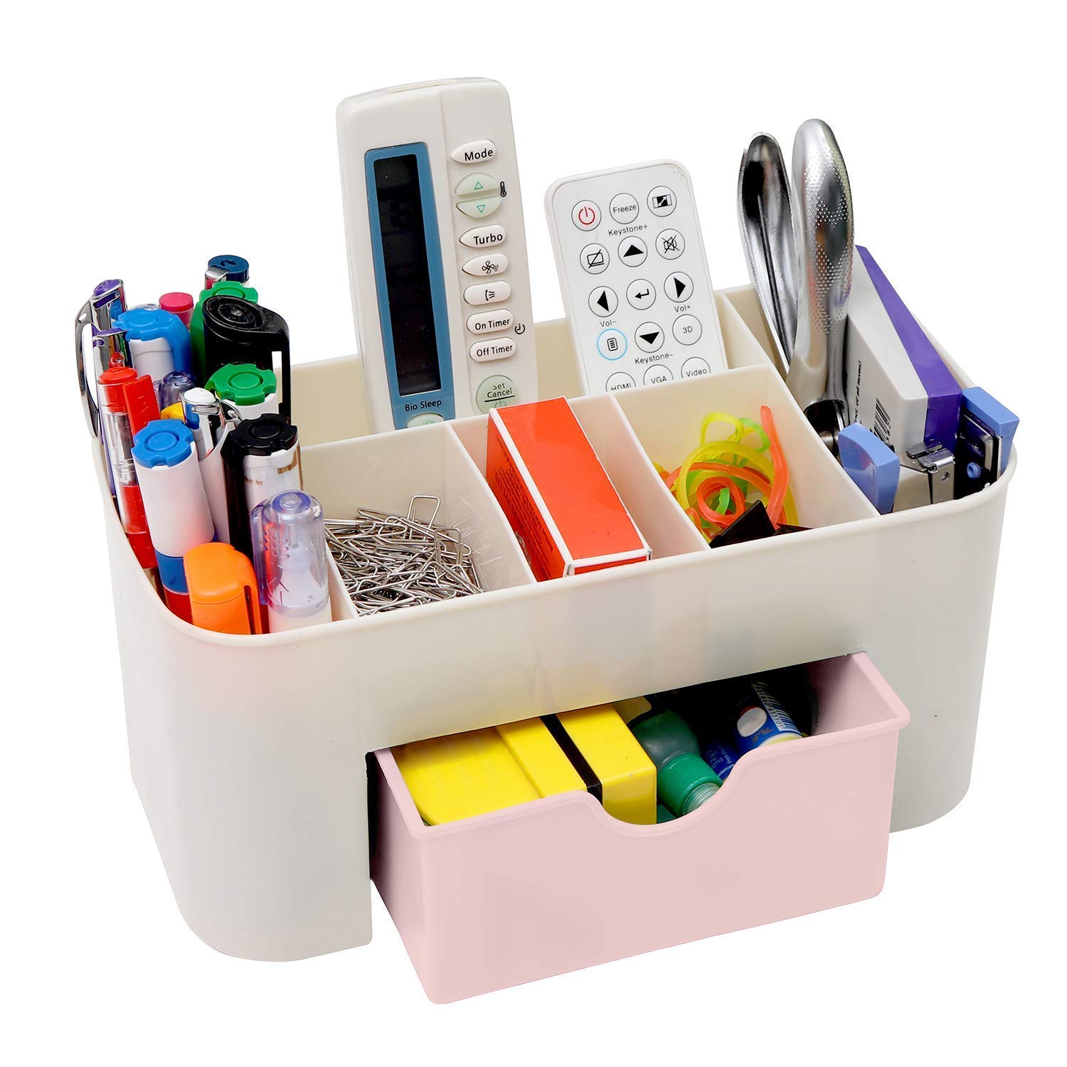 Padchaaya Cosmetic Jewelry Organizer Office Storage Drawer Desk Makeup Case Plastic Makeup Brush Box Lipstick Remote Control Hol