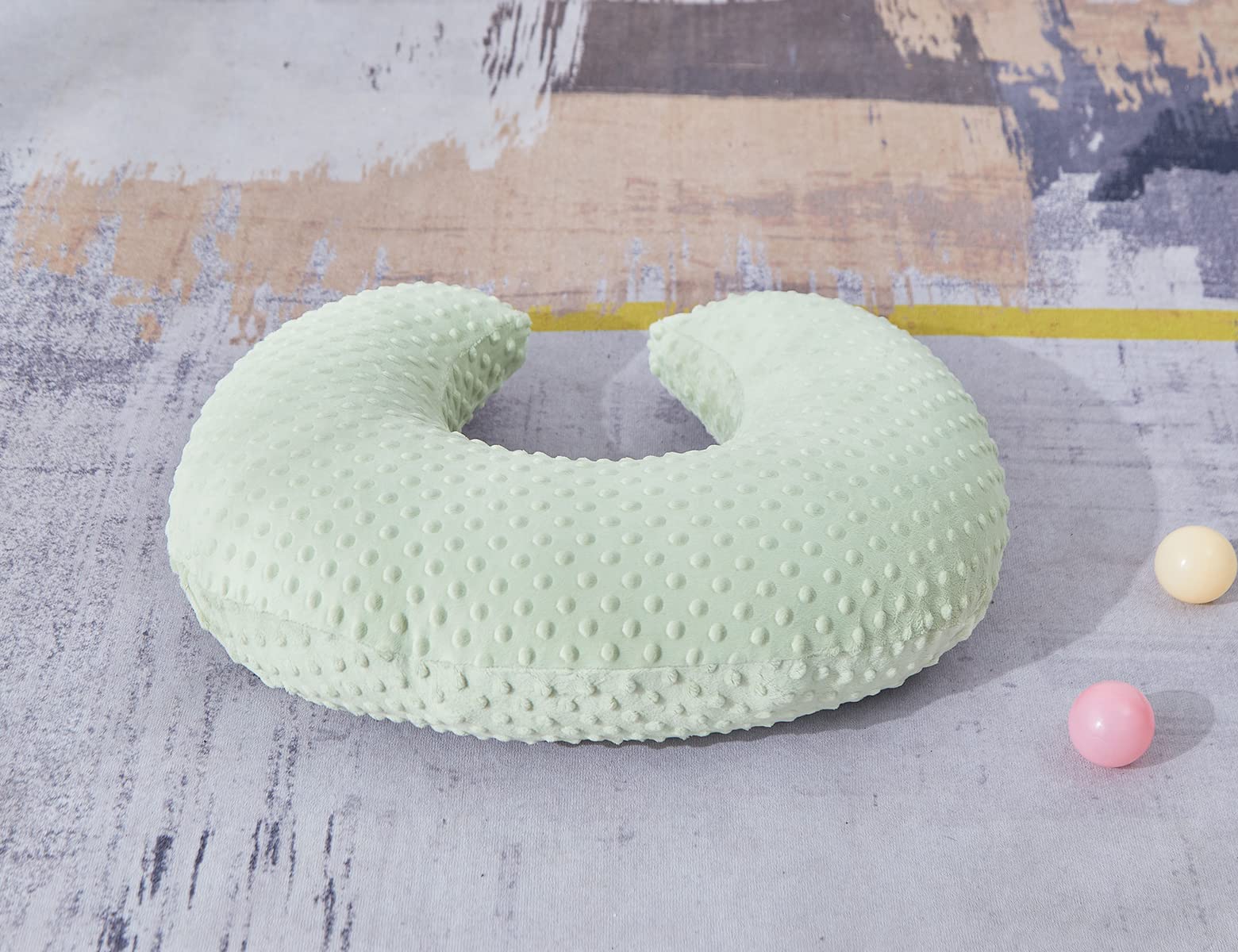 Baby Nursing Pillow And Body Positioner With Premium Cotton Slipcover For Breastfeeding For Baby Boys And Girls, Feeding Pillow