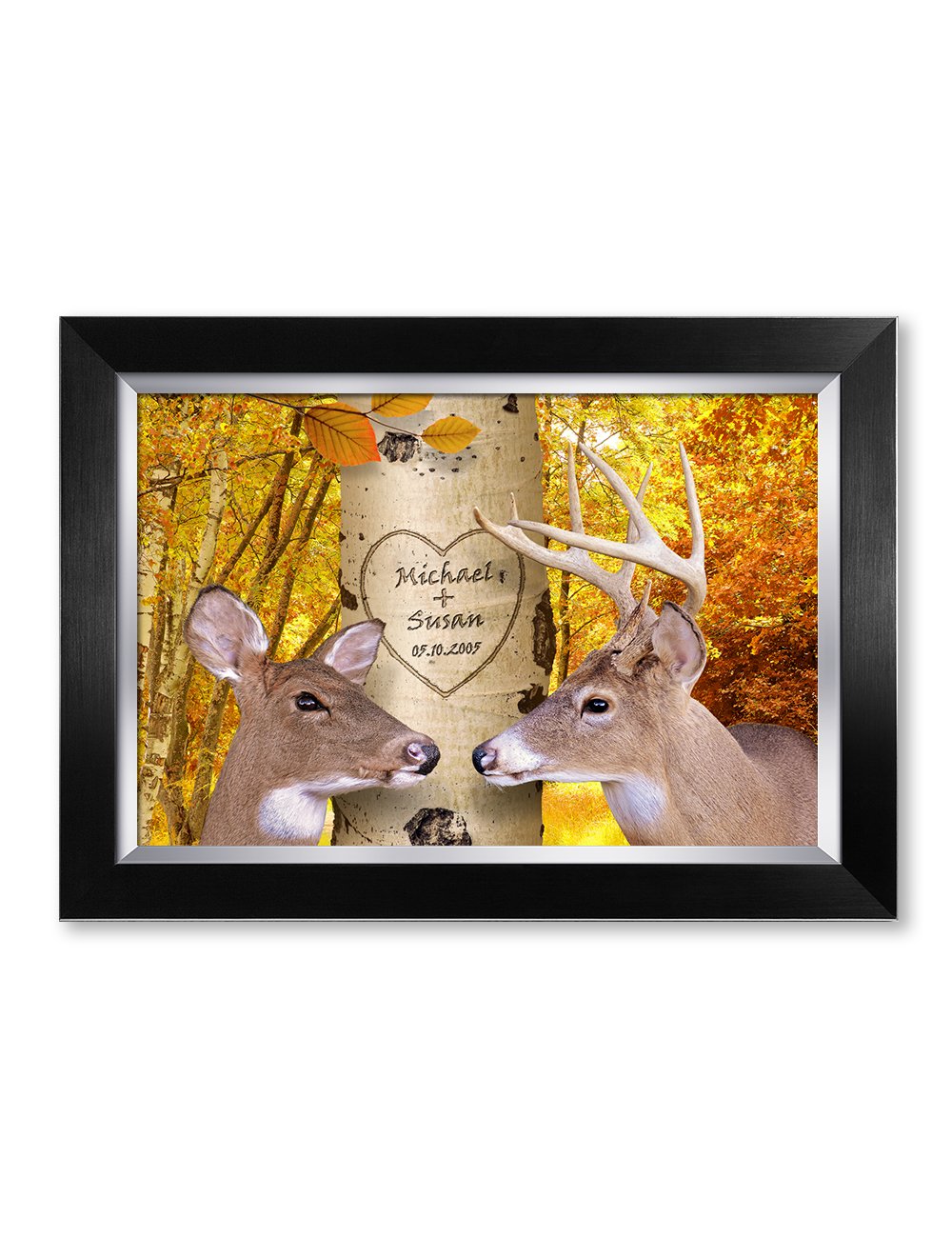 Ipic - Oh My Dear, Personalized Artwork With Names And Date On, Customized Gift For Anniversary,Wedding,Birthday And Holidays.Pi