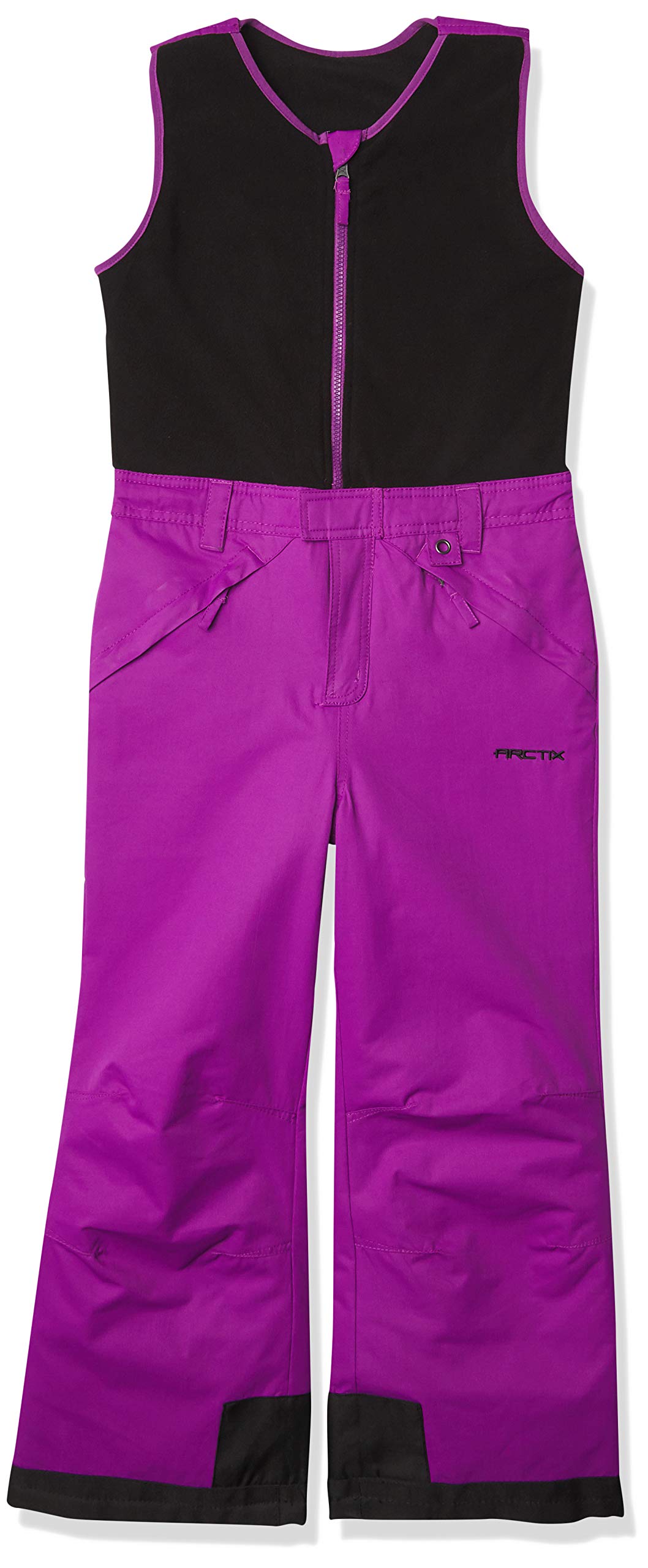 Arctix Kids Limitless Fleece Top Bib Overalls, Amethyst, X-Small Husky