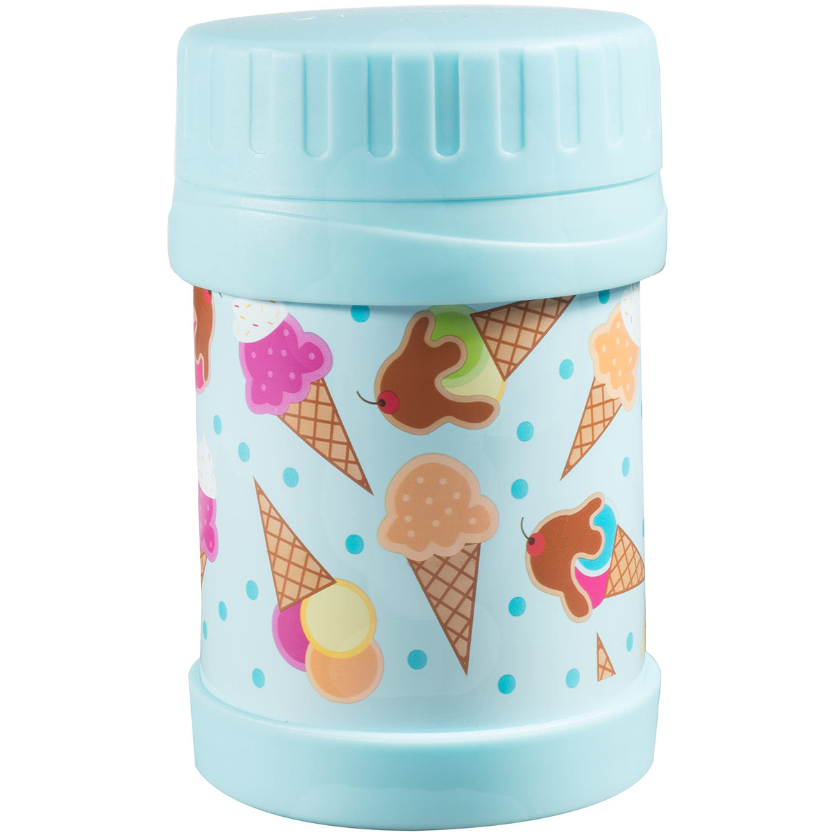 Bentology Stainless Steel Insulated 13Oz Thermos For Kids - Ice Cream - Large Leak-Proof Lunch Storage Jar For Hot Or Cold Food,