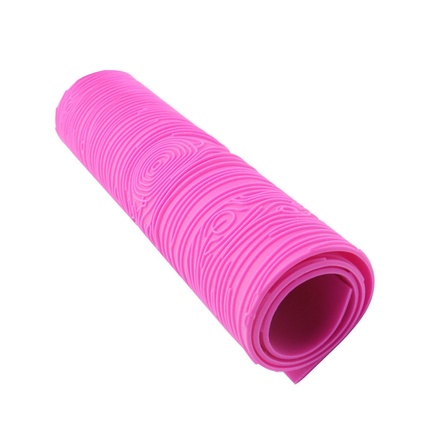 Warmoor Silicone Cake Fondant Mat, Woodgrain Impression Lace Mold (17 X 9 Inches, Pink Woodgrain)