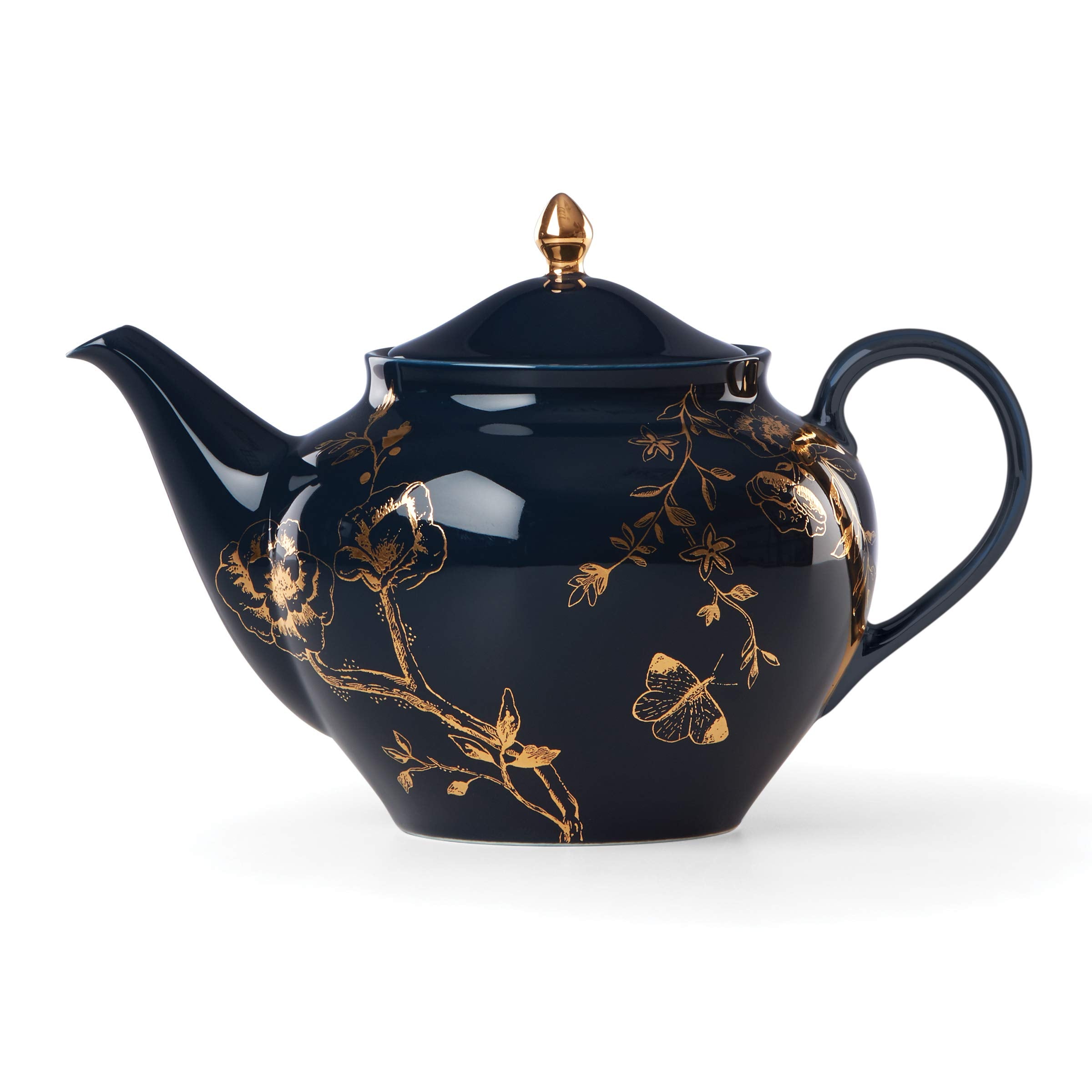 Lenox Sprig & Vine Teapot, 1.95 Lb, Blue
