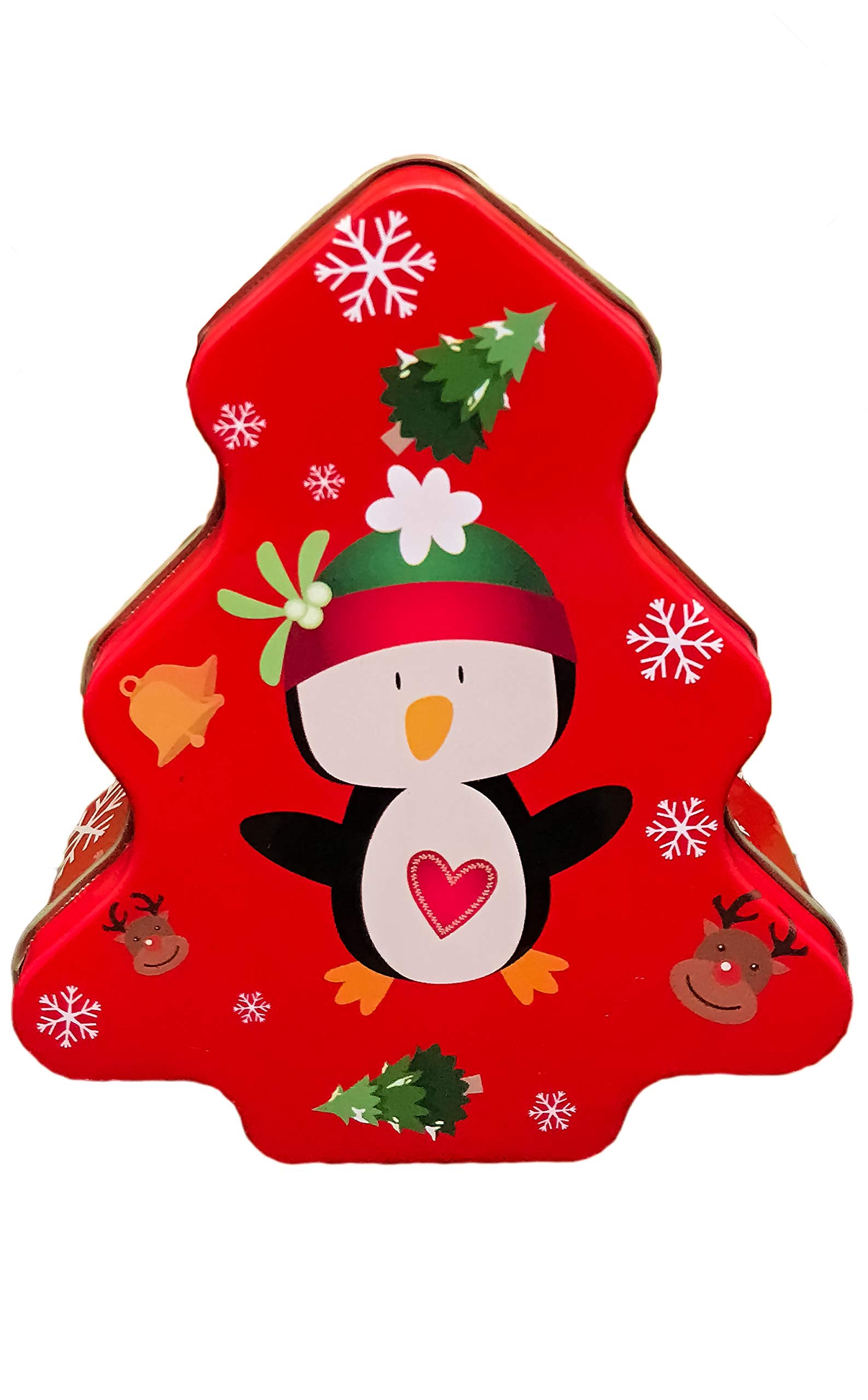 Alef Christmas/Holiday Set Of 3 Decorative Nesting Tins (Tree)