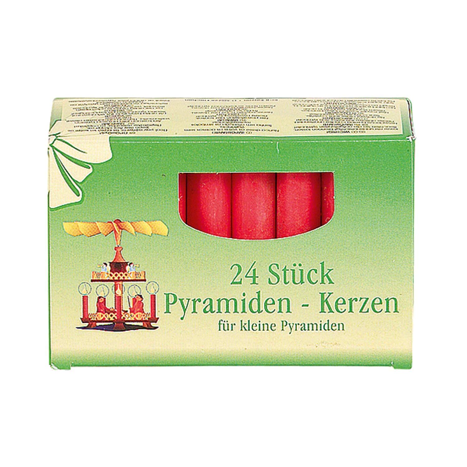 Idena 8530319 Pyramid Candles 1.4 Wax 10.5 x 13.6 x 2.7 inches (24 x 7 cm Red