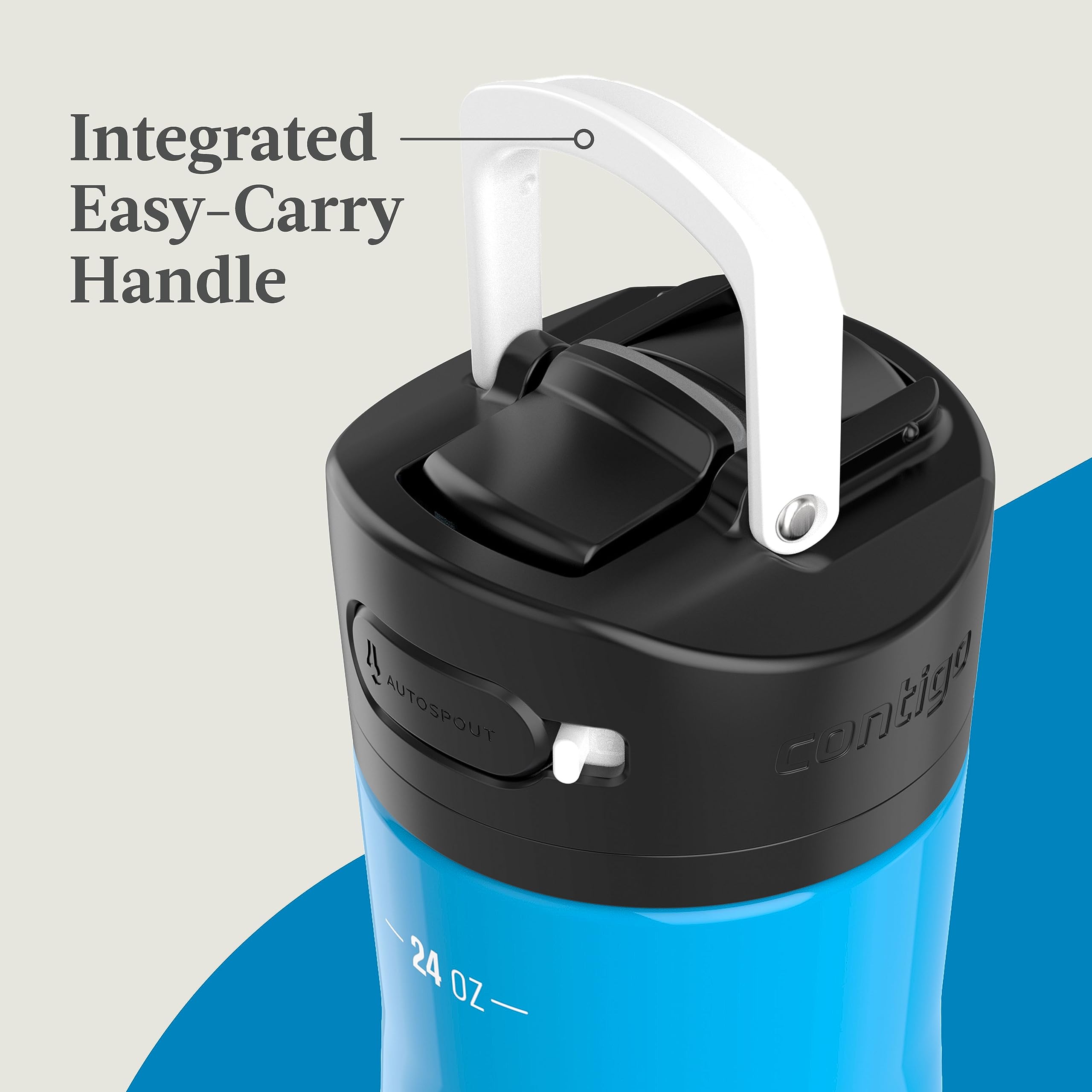 Contigo Ashland Chill Stainless Steel Water Bottle, 24Oz, Leakproof Lid & Straw, Keep Drinks Cold For 24Hrs & Hot For 6Hrs, Idea