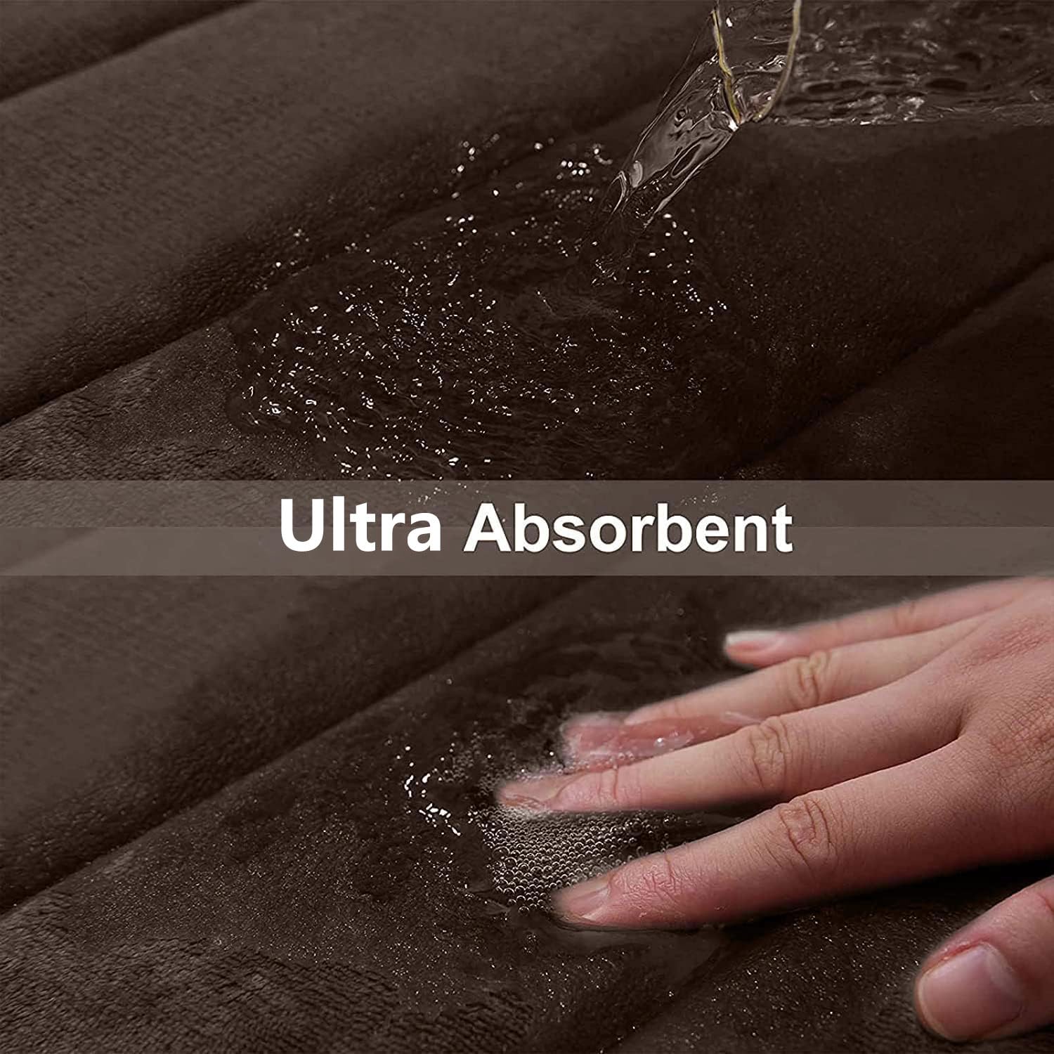 Buganda Memory Foam Bath Mat Rug, 30'' X 20'', Ultra Soft And Non-Slip Bathroom Rugs, Water Absorbent And Machine Washable Bath