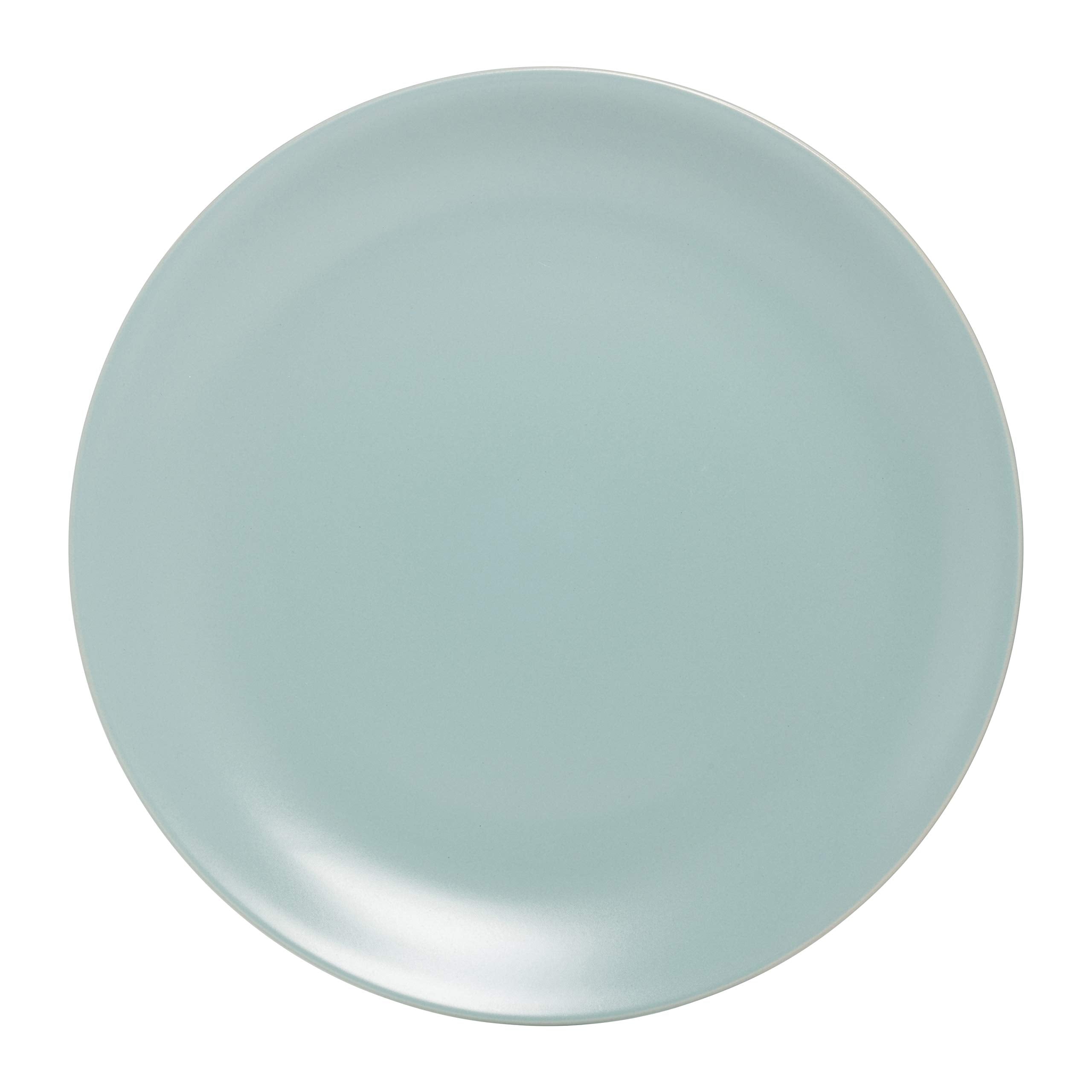 10 Strawberry Street Wazee Matte 105 coupe Dinner Plate, Set of 6, Mineral Blue
