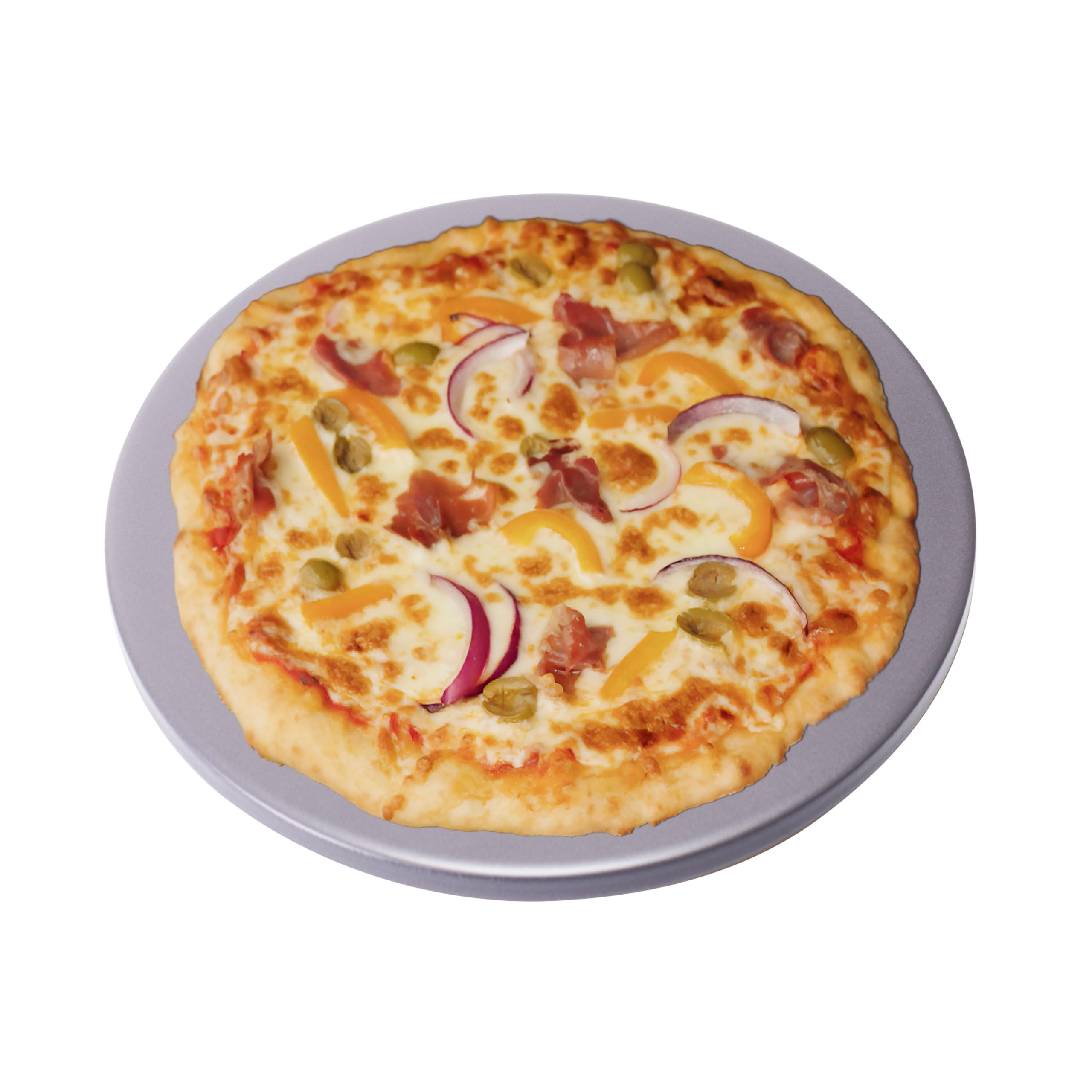 Old Stone Pizza Kitchen Glazed Round Pizza Stone For Oven And Grill, 14 Inch