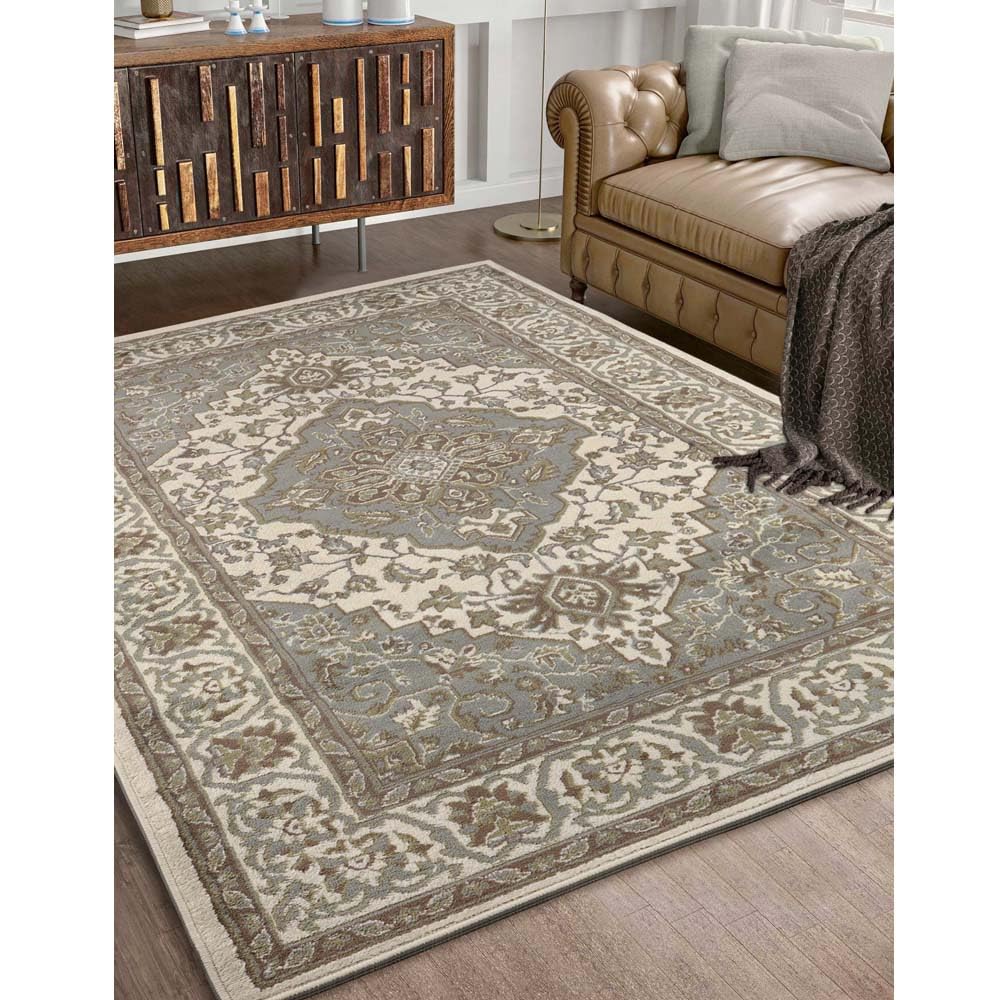 Superior Indoor Area Rug, Jute Backing for Kids or Pets, Entryway, Living Room, Kitchen, Dorm, Bedroom, Hallway, Plush Rugs, Vin