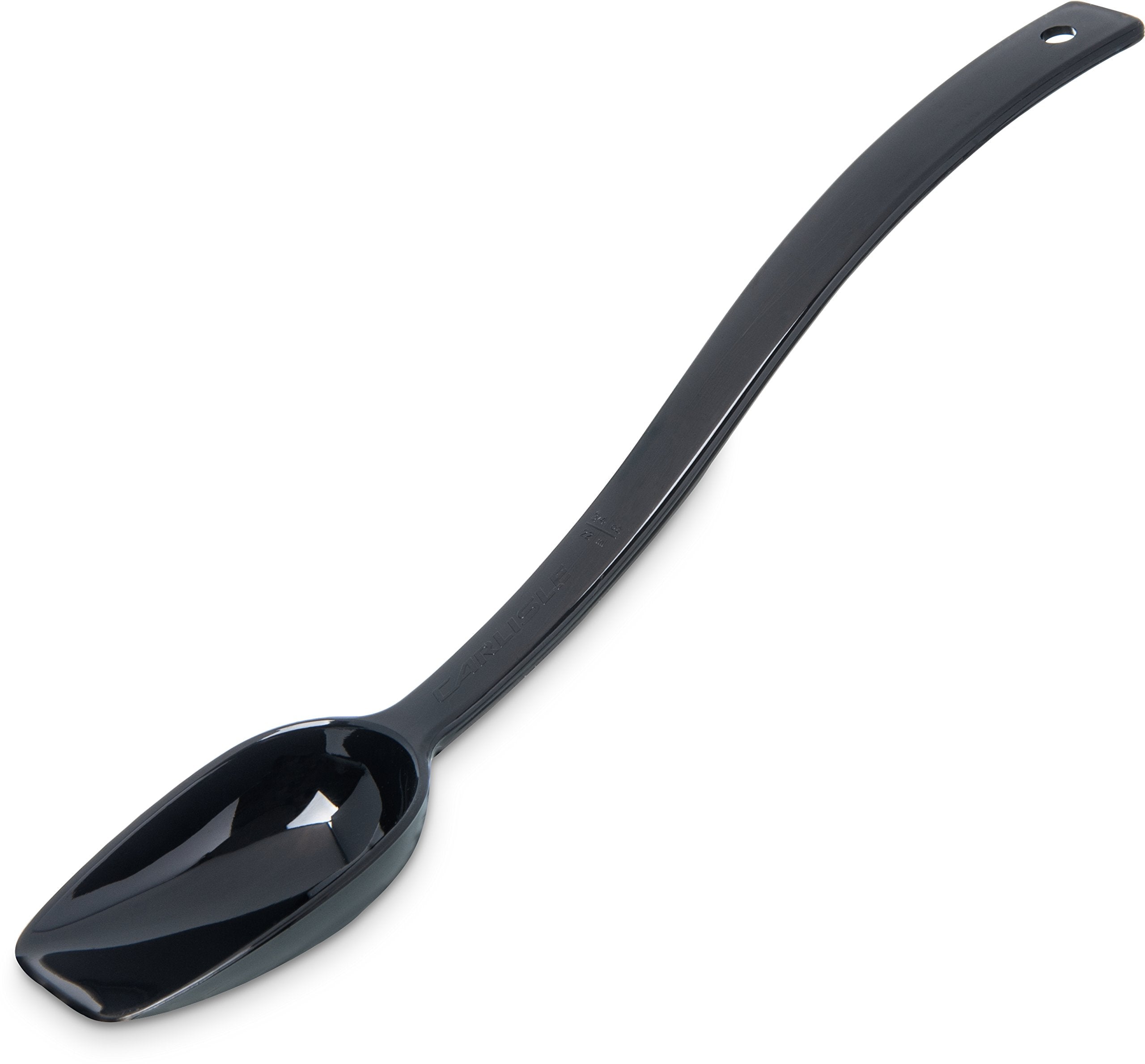Carlisle Foodservice Products Plastic Solid Spoon, 10 Inches, Black