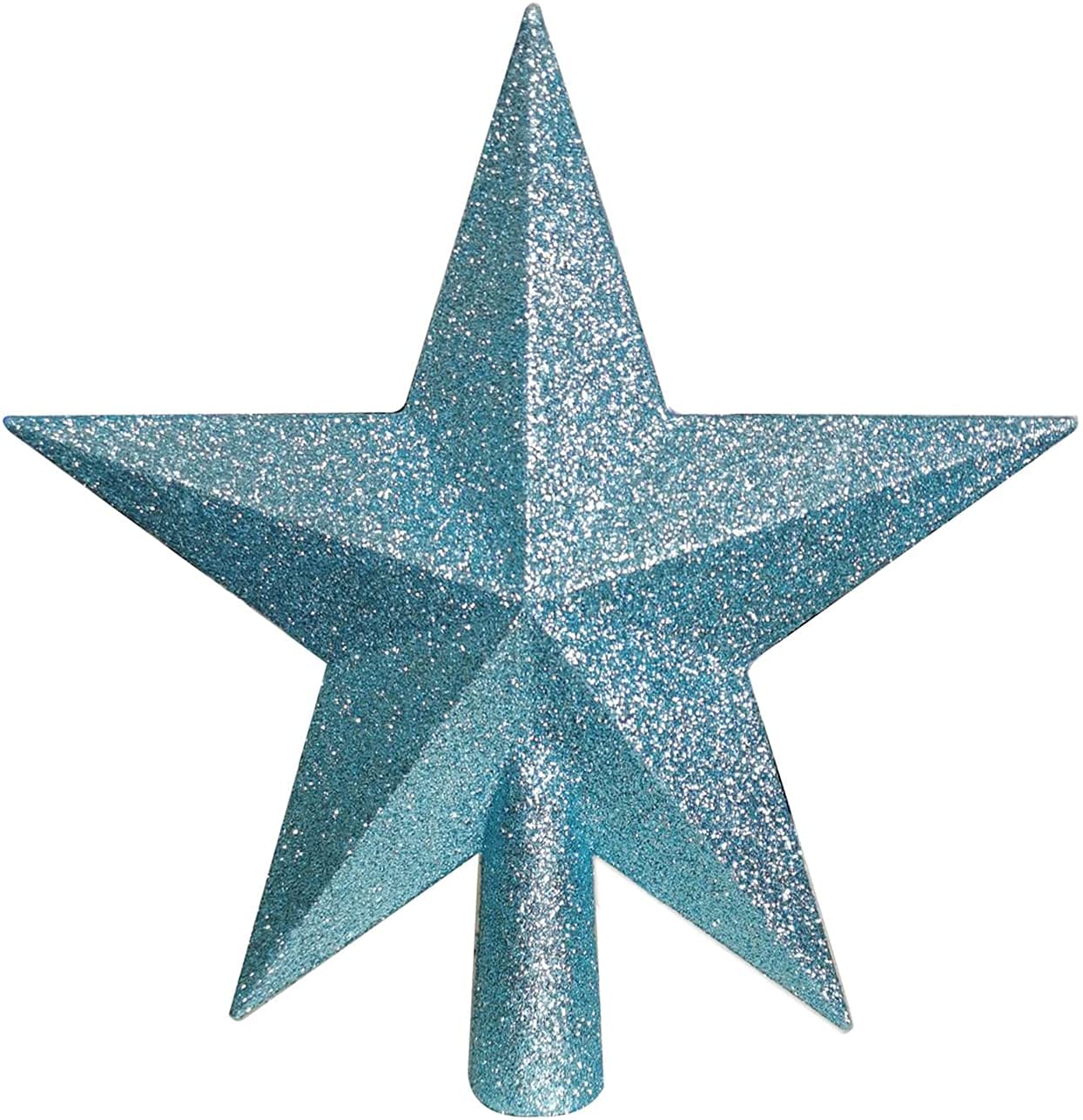 YYCRAFT Glitter Star Tree Topper Christmas Decoration-10 Inch,Blue