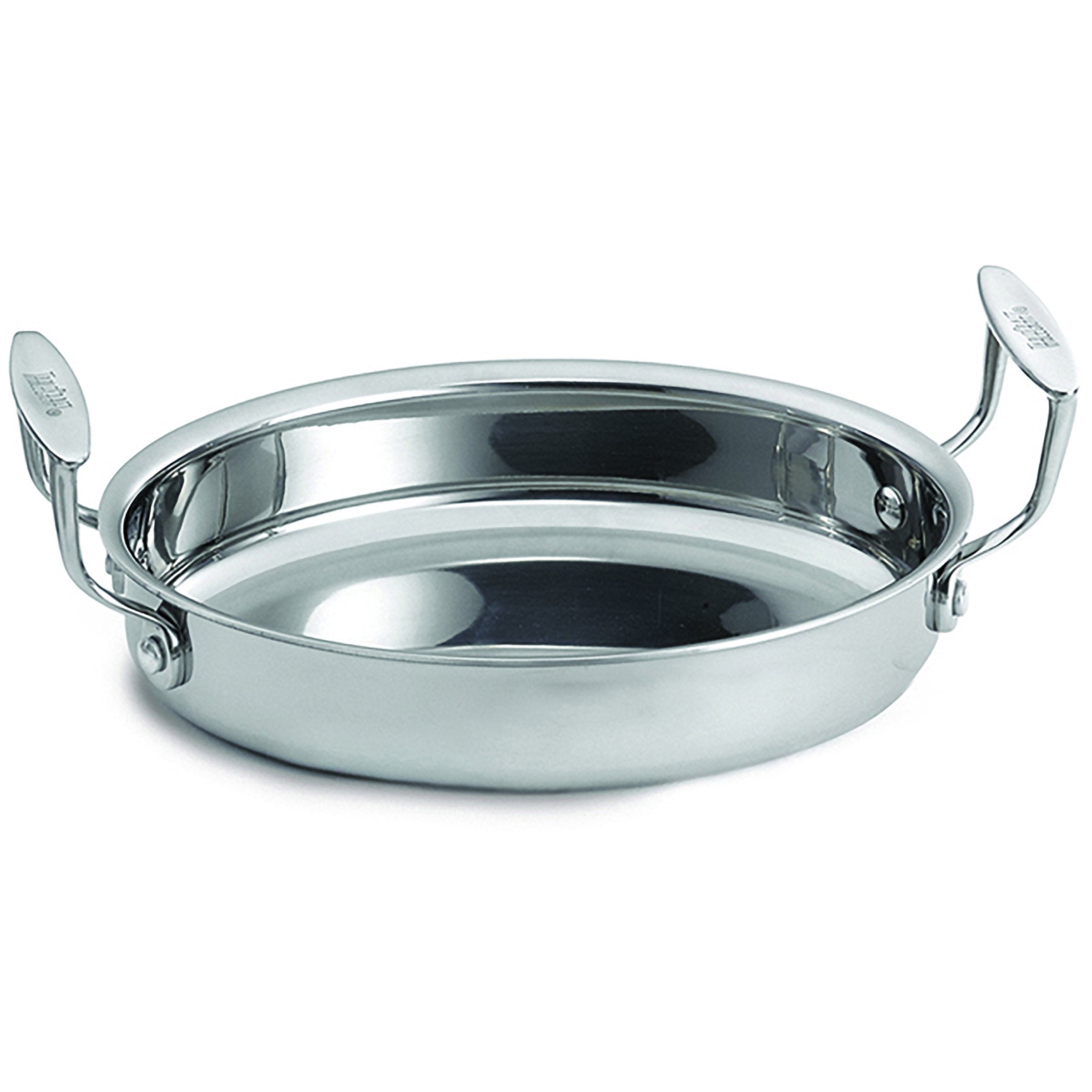 TableCraft Products CW2040 TriPly Mini Oval Casserole with Handles 9 x 7 x 2 , 3.75 Height, 7.875 Width, 11.5625 Length