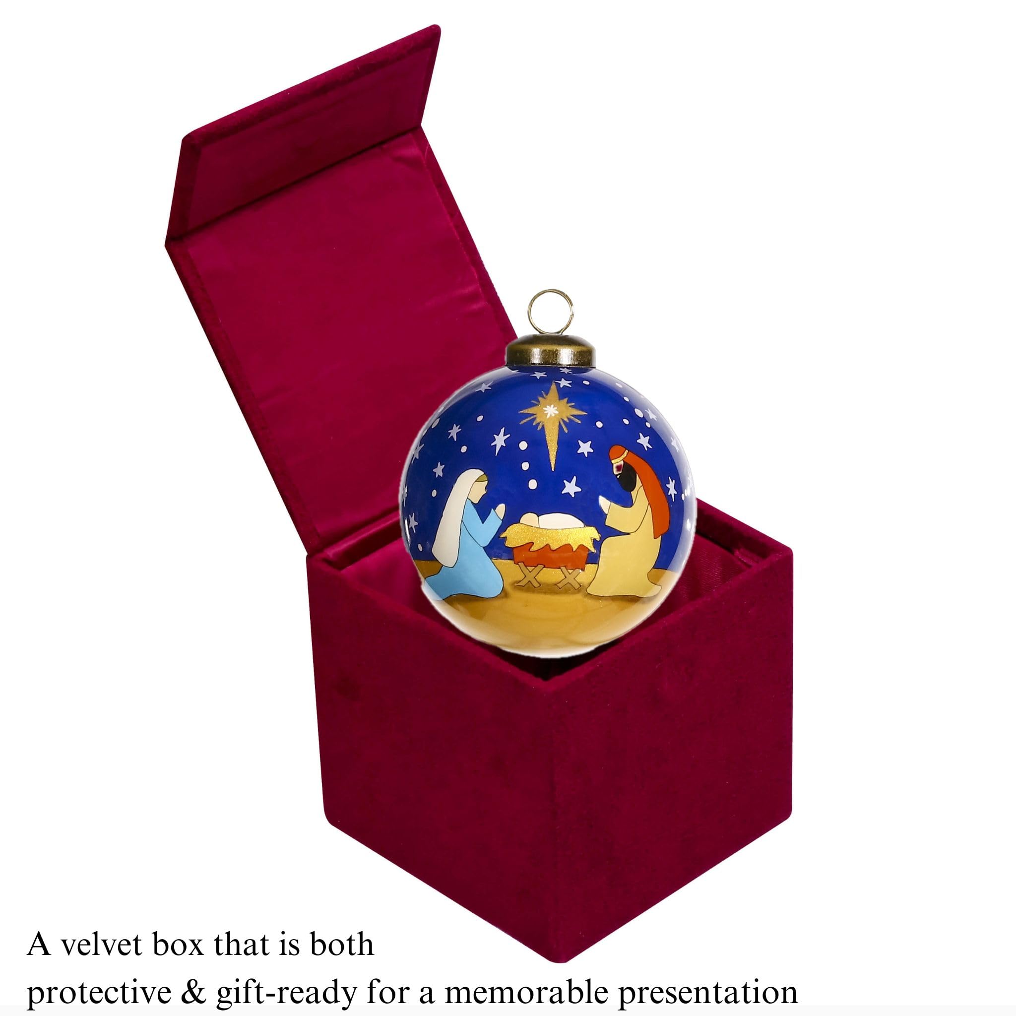O Holy Night Christmas Ornaments, Nativity Ornaments, A Savior is Born, Nativity Scene Christmas Ornaments, A Child is Born, Bab