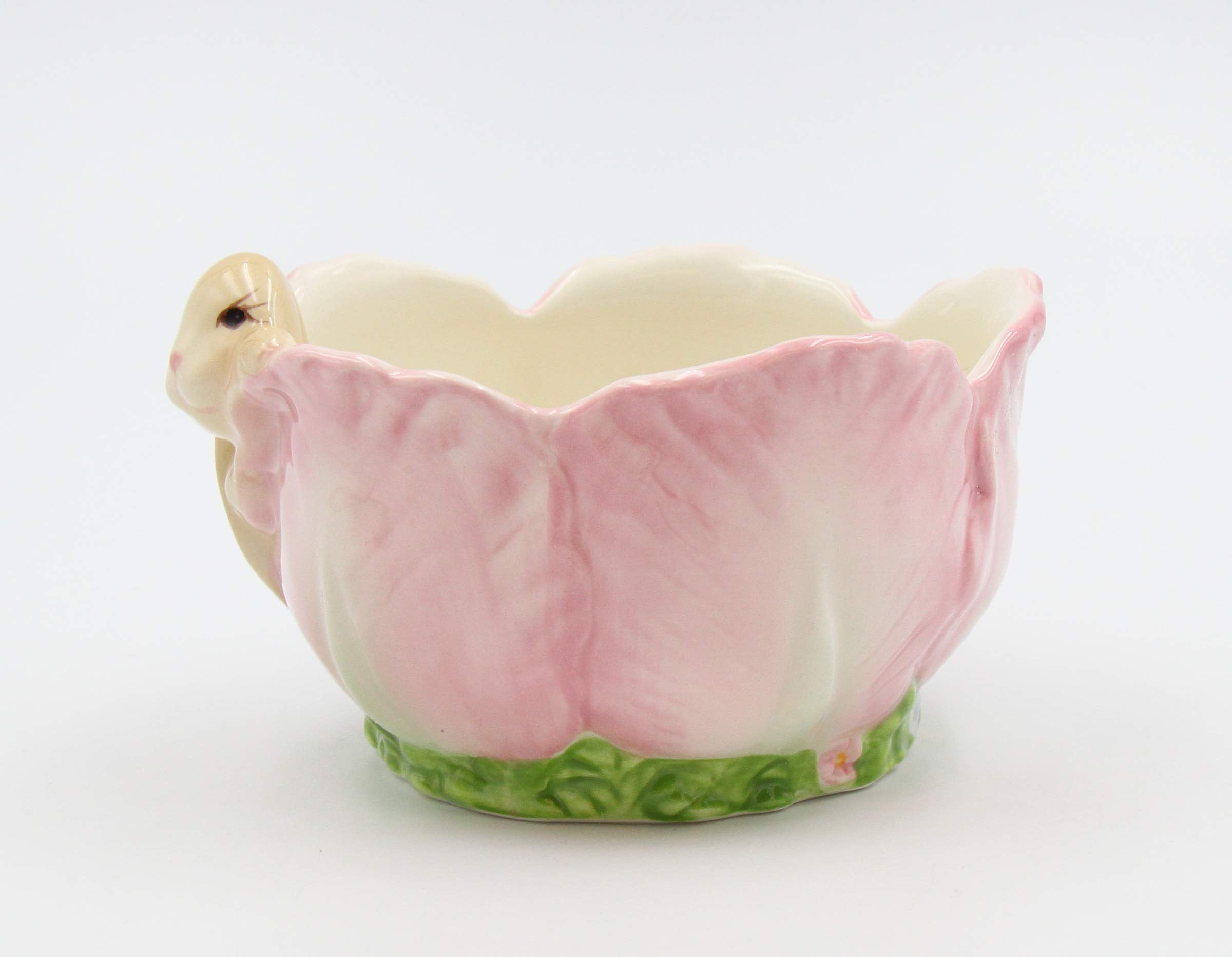Appletree Design Ceramic Barn Yard Bunny Candy Bowl  5-Inch Long  2-3/4-Inch