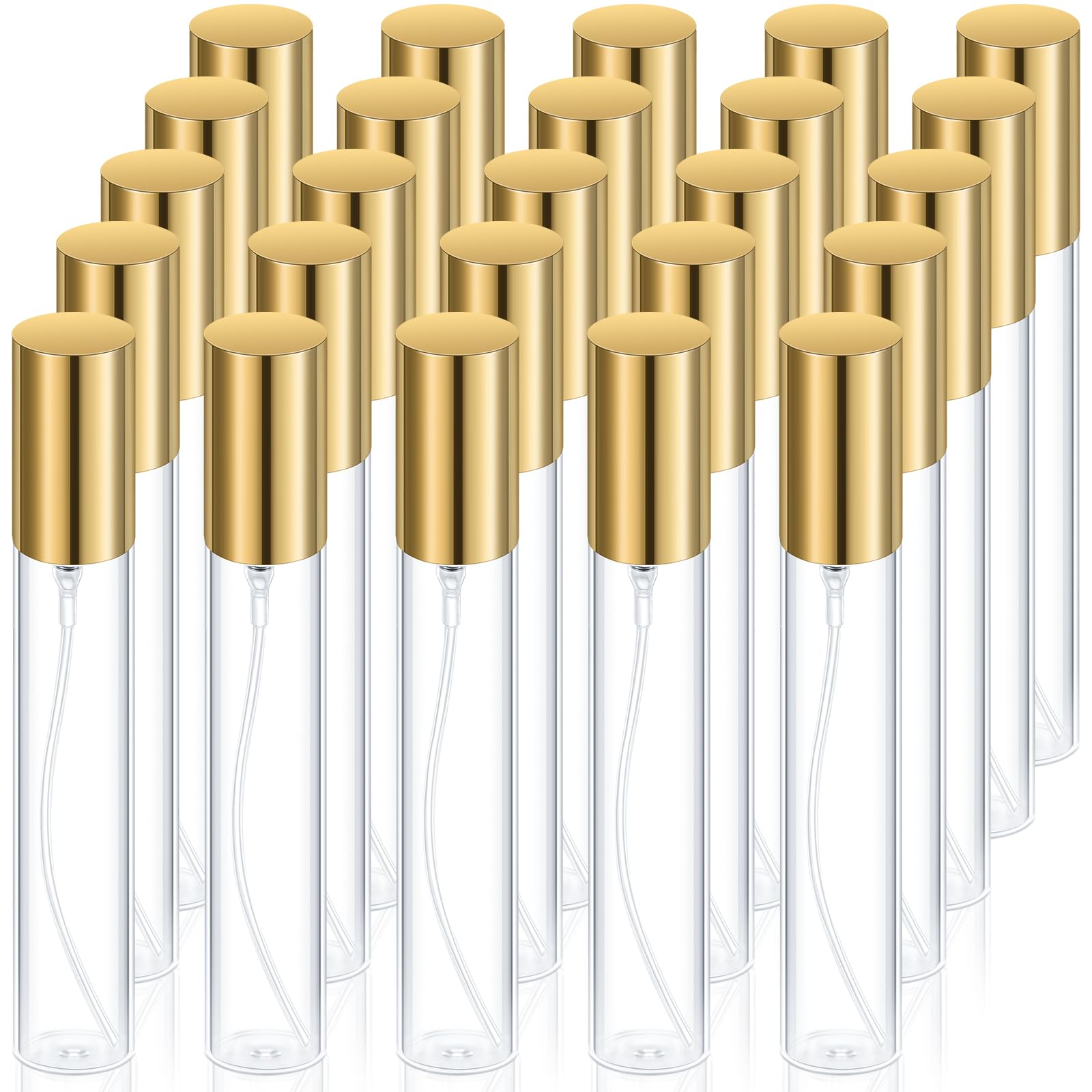 Yinder 25 Pcs 15 Ml Glass Refillable Perfume Bottles Bulk Travel Empty Perfume Atomizer Sprayers Portable Spray Bottles Mini Sam