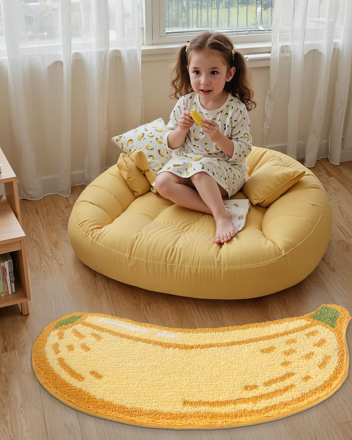 Lumi Cute Bathroom Rugs, Funny Fruit Runner Rug, Soft Plush Fluffy Bath Mat, Absorbent, Non-Slip For Bathroom, Kitchen Sink, Bed
