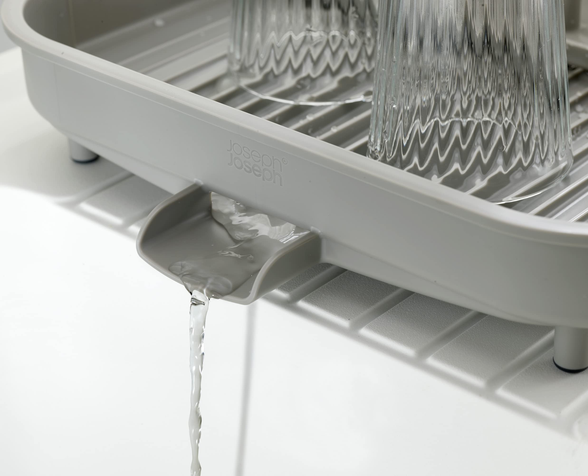 Joseph Joseph Duo Expandable Dish Drying Rack  Gray  2-Tier