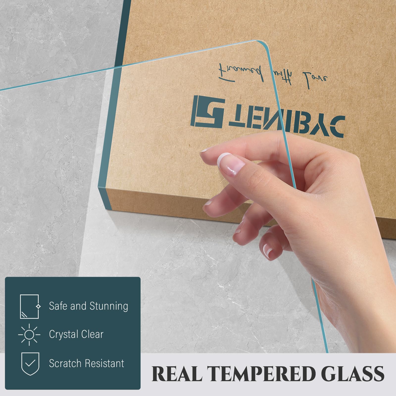 TENIBYC 16x20 Frame 4 Pack - White, HD Tempered Glass, Wood Poster Frame, Display 16 x 20 Photos, Posters, and Puzzles, Gallery