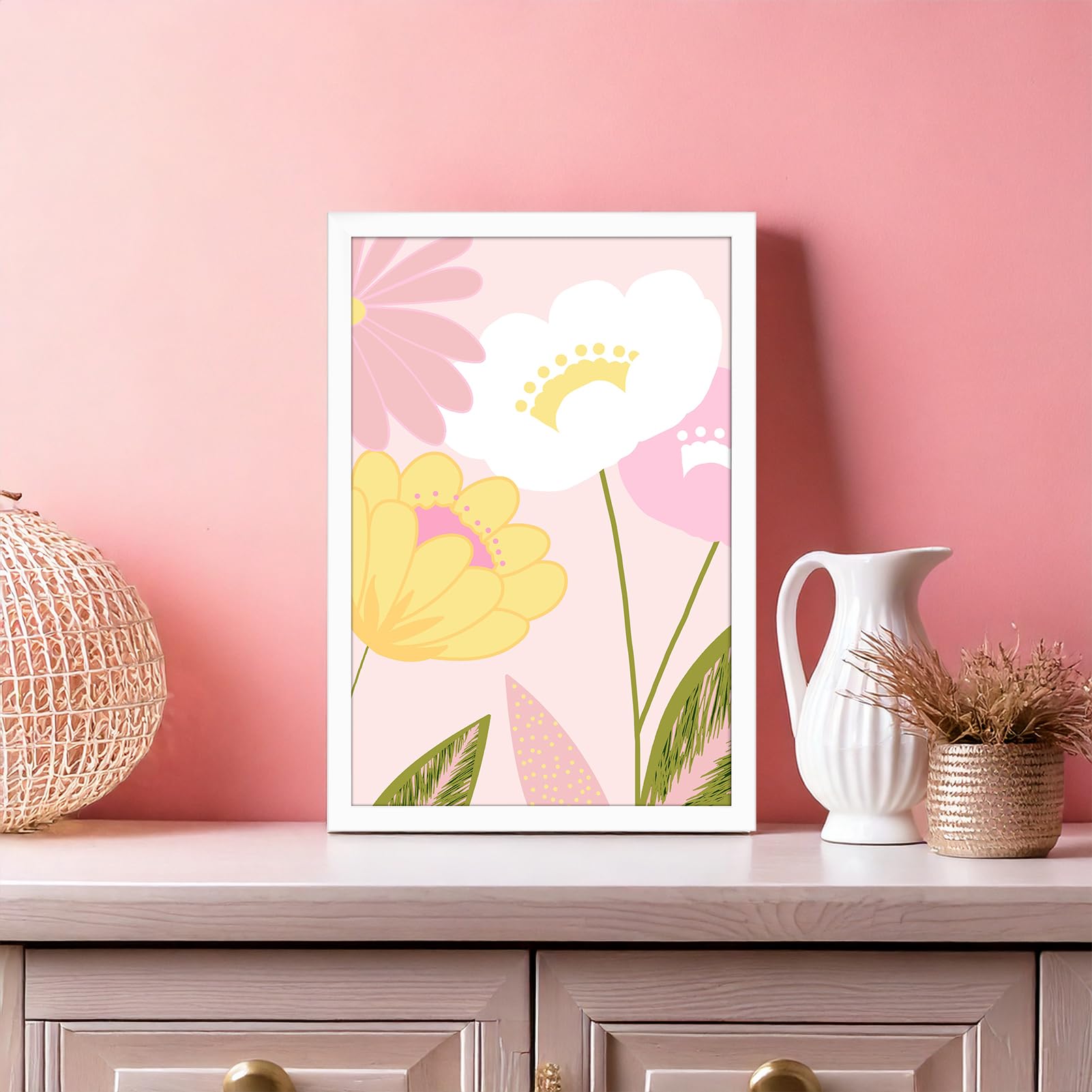 Giftgarden 8x12 Picture Frame White, 8 by 12 Thin Photo Frame for Wall Tabletop Display, Single