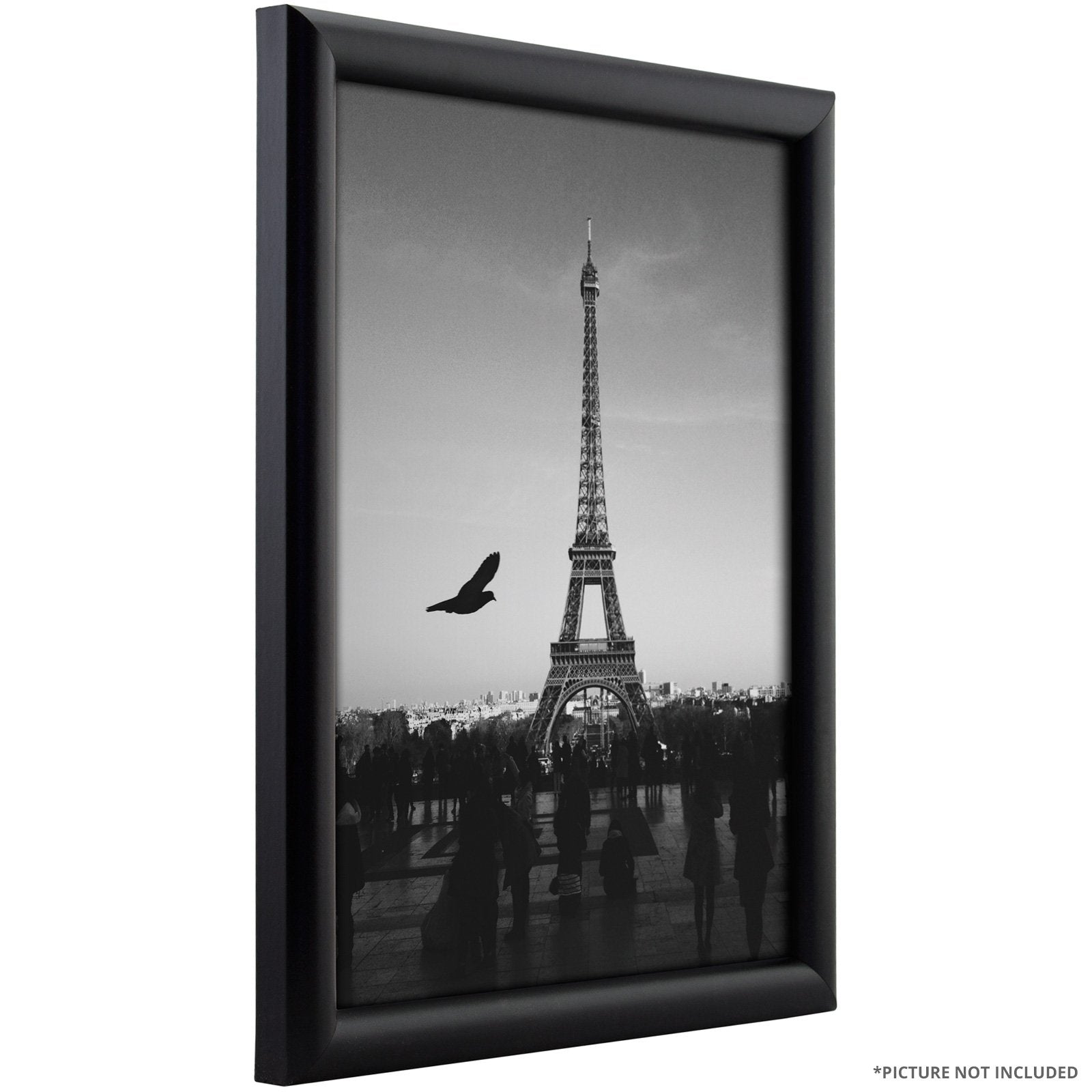 Craig Frames fw2bk0410AAC 0.765-Inch Wide Picture/Poster Frame in Smooth Finish, 4 by 10-Inch, Matte Black
