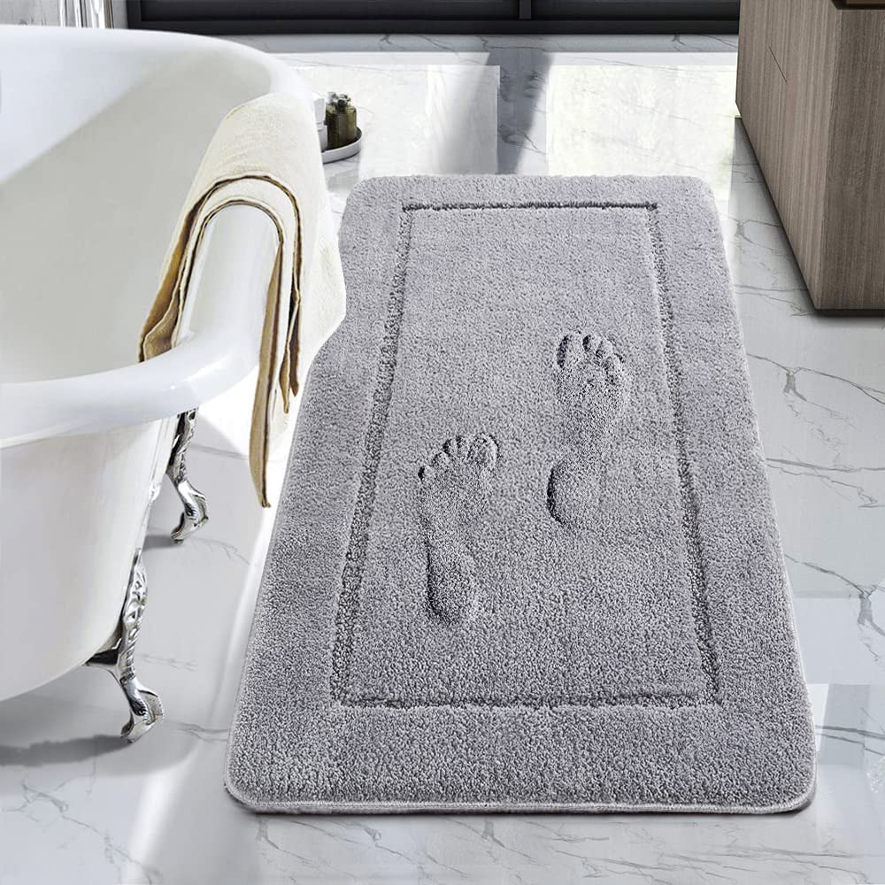 Lochas Luminous Non Slip Bathroom Rugs Runner 24 X 40 Inch, Extra Soft And Comfy Bath Mats Rug, Absorbent Thick Microfiber Mat C