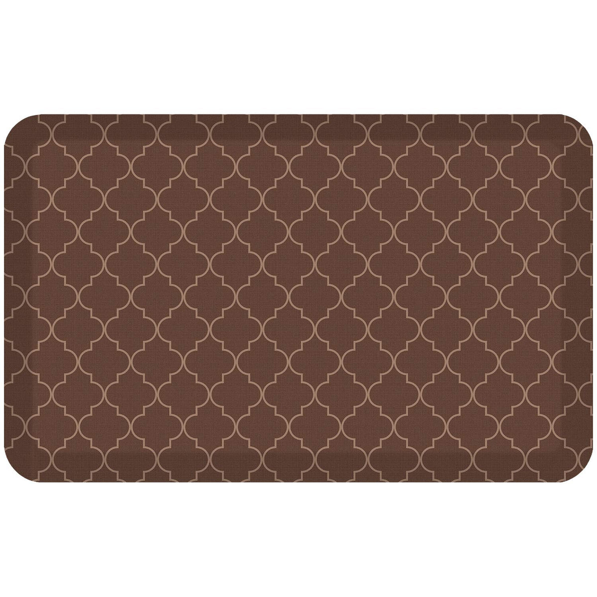 Newlife By Gelpro Anti-Fatigue Designer Comfort Kitchen Floor Mat, 20X32   , Trellis Walnut Stain Resistant Surface With 3/4