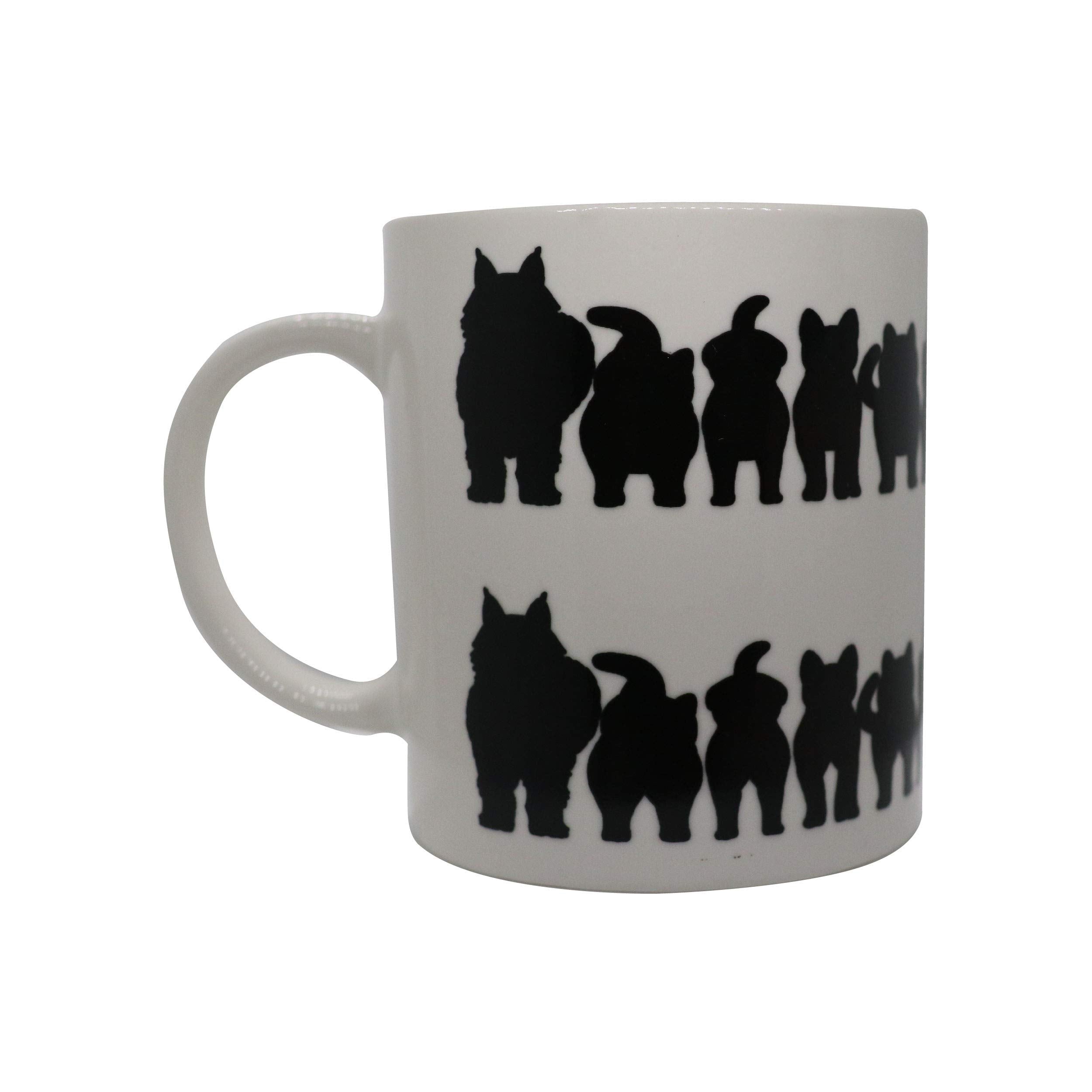 Sunkiss Unlimited Ceramic Coffee Mug - Color Changing, Cheeky Cats Design