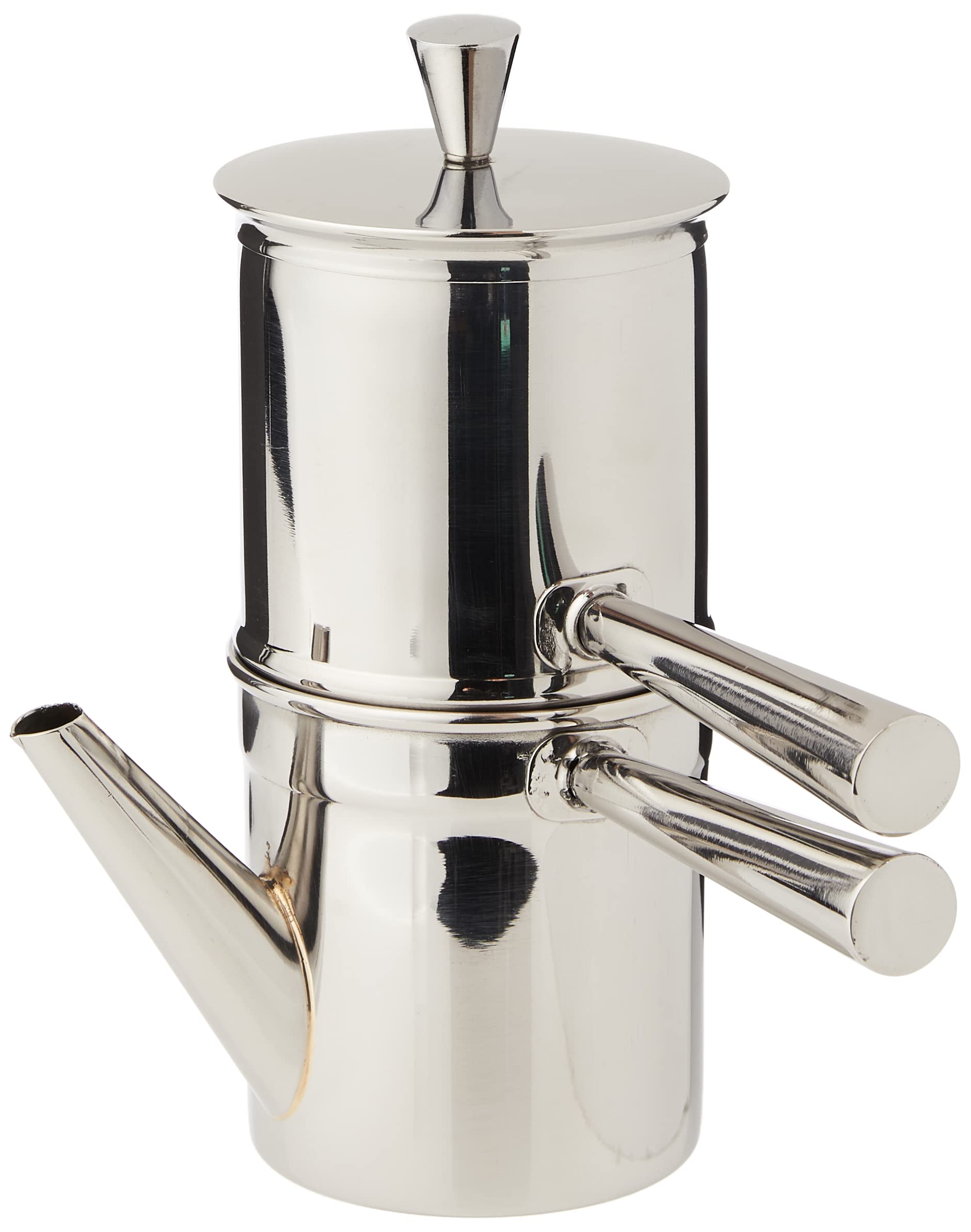 Ilsa Neapolitan Coffee Maker, Stainless Steel, Silver, 1-2 Cups