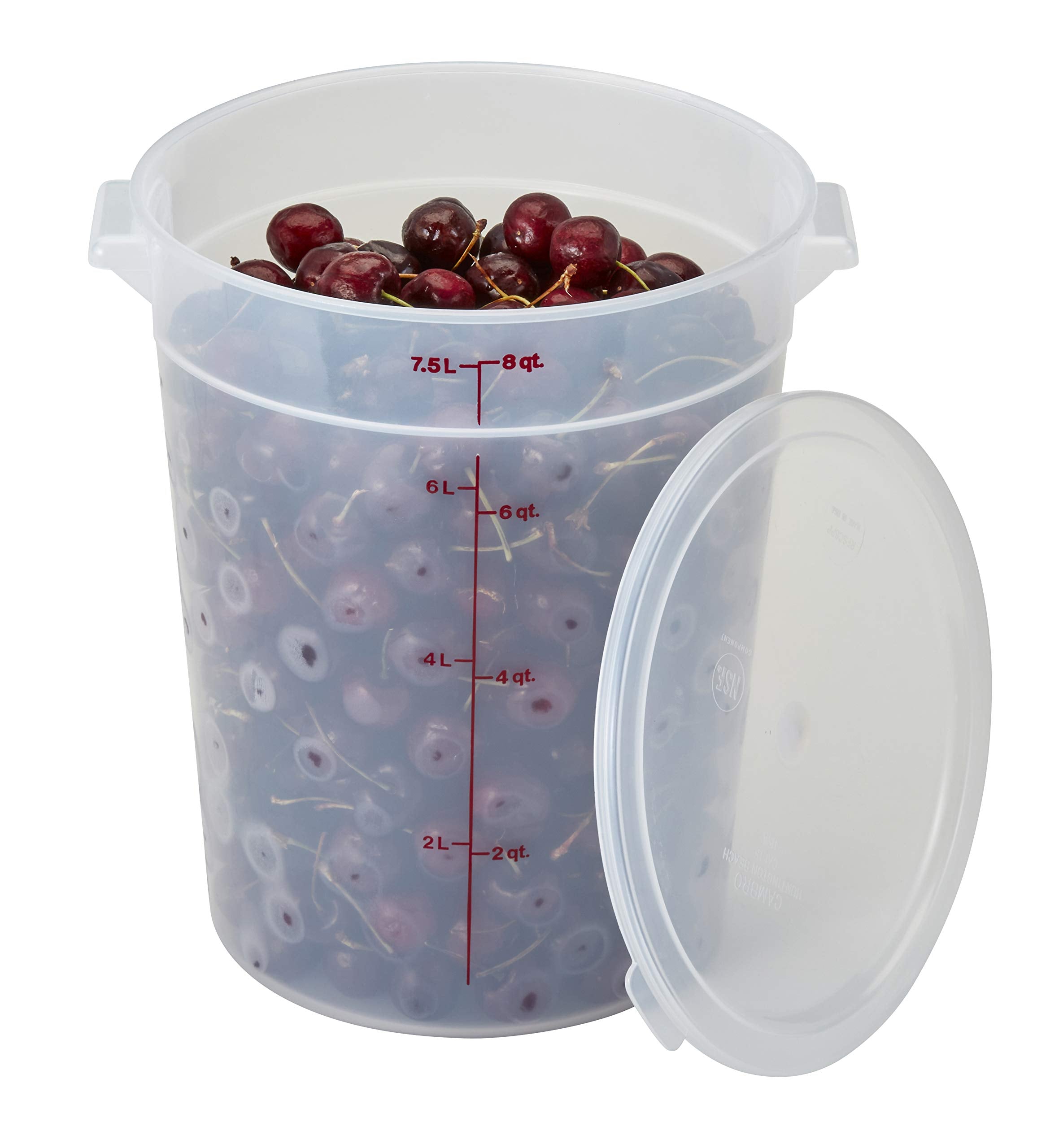 Cambro (Rfsc6Pp190) Cover For 6 & 8 Qt Round Containers