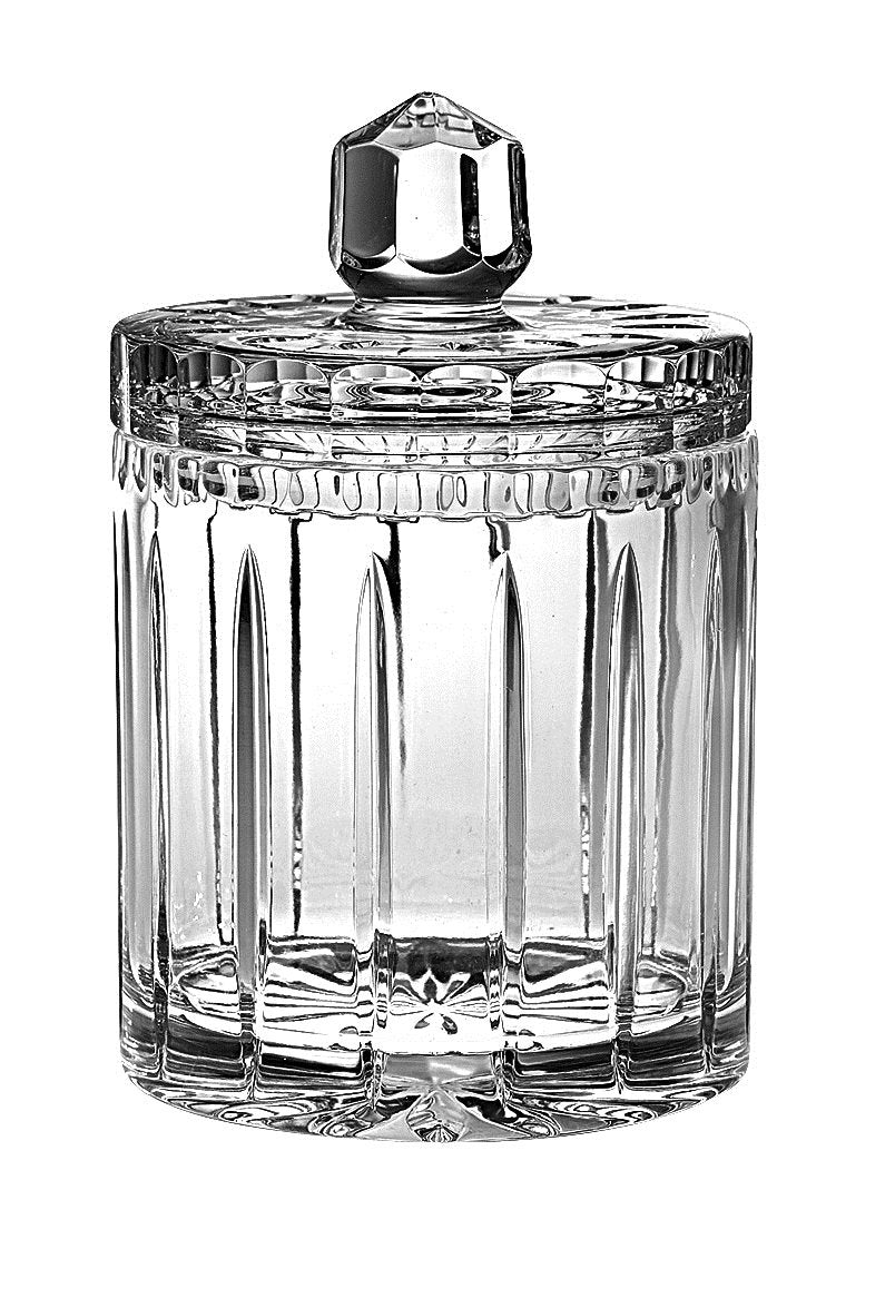 Barski Handmade And Handcut Crystal Cookie Jar/Candy Box, 8''H, 1 Litre, 34 Oz, Made In Europe