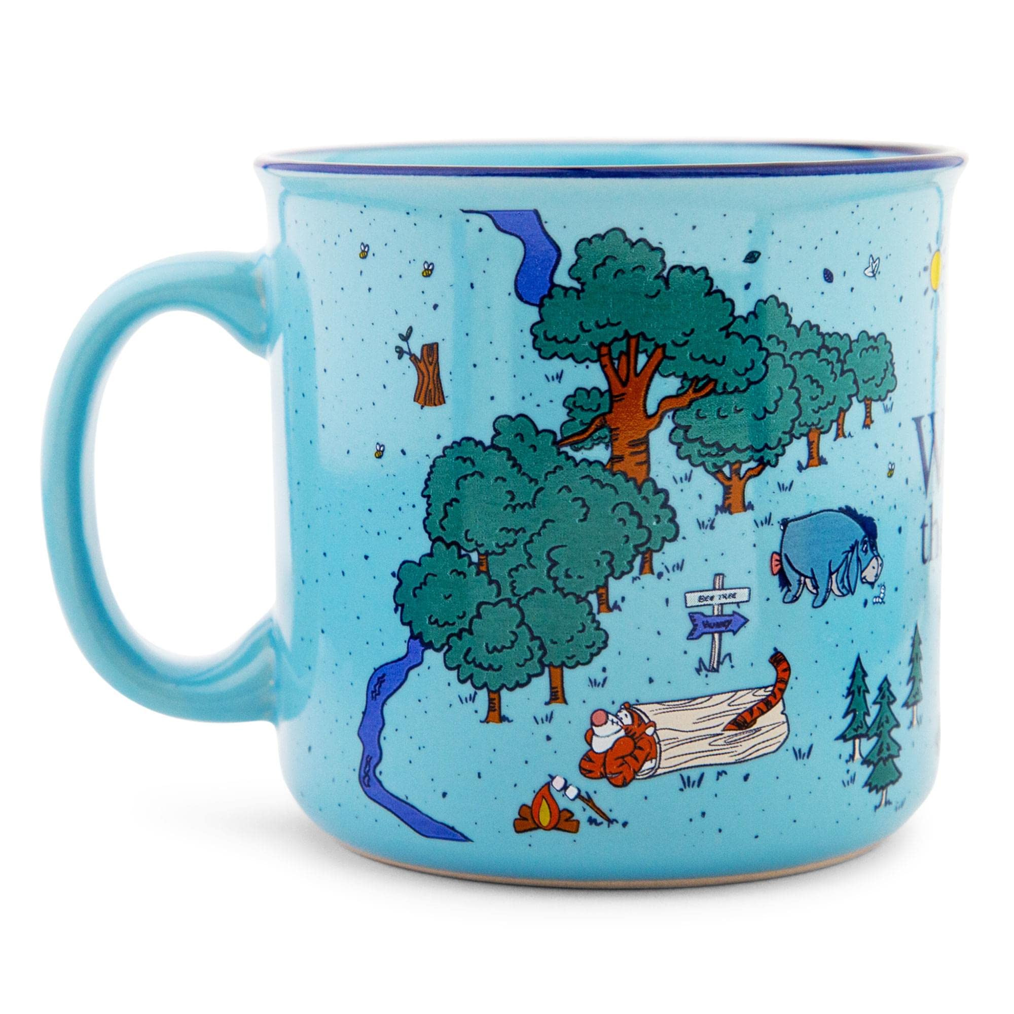 Disney Winnie The Pooh Map Of The Hundred Acre Wood Ceramic Mug  Holds 20 Ounce