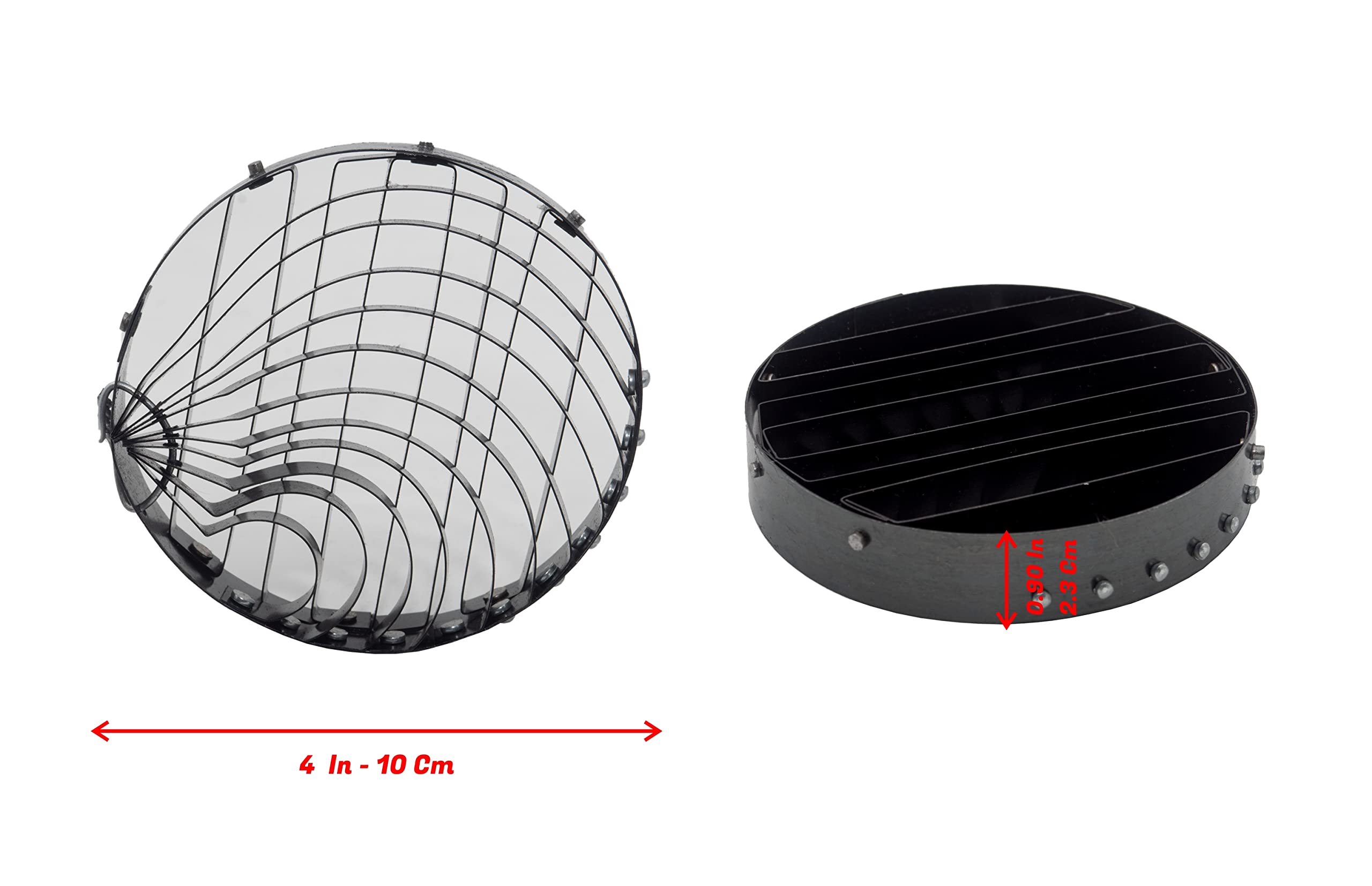 Concha Cutter Mexican Bread Stamp Tool Cortador De Conchas Para Pan Dulce Mexicano, 4 Inches Diameter 0.9 Inches Height Two Side