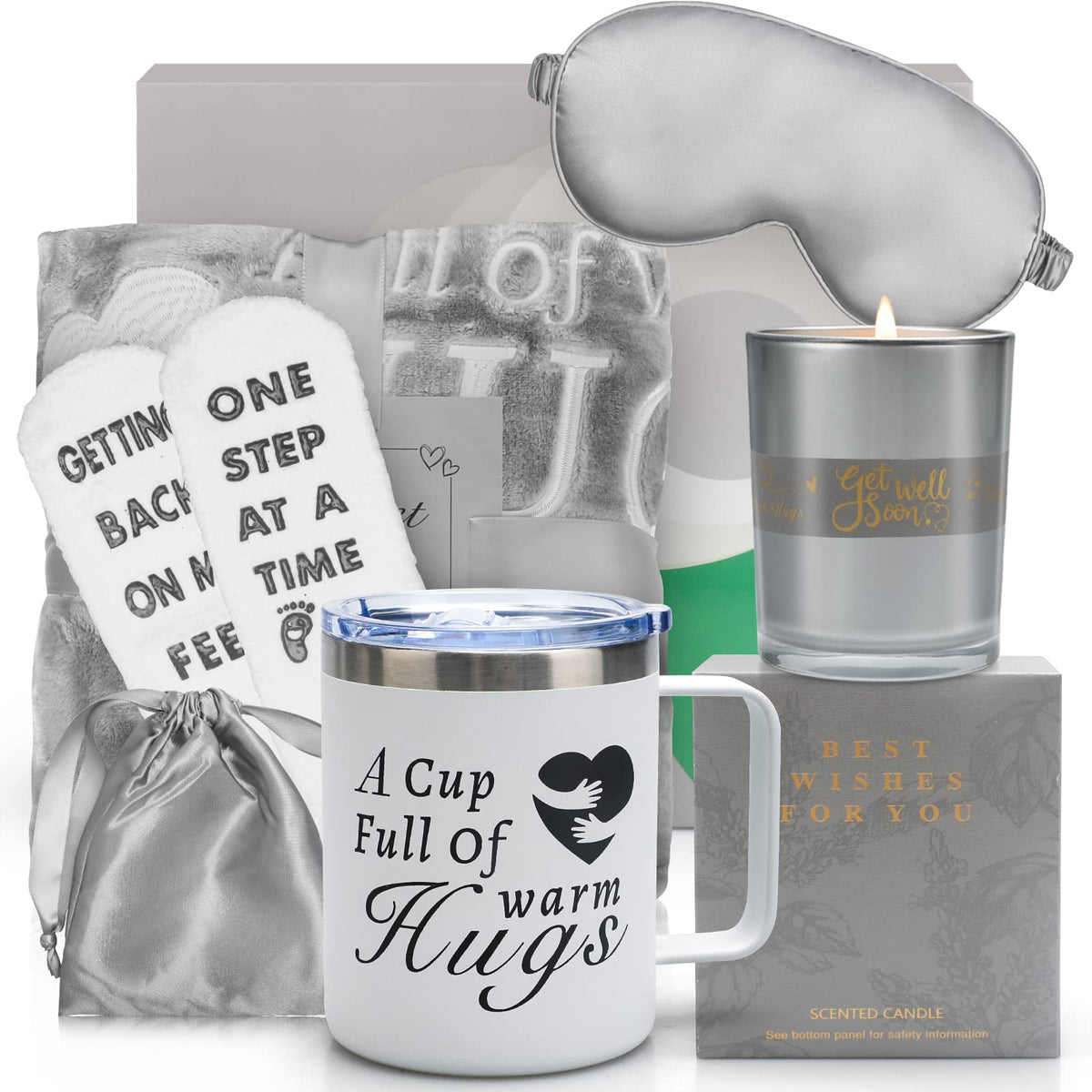 Get Well Soon Gifts for Women, Birthday Gifts for Women, Thoughtful Gift Basket for Women, Sympathy and Self Care Package for Wo