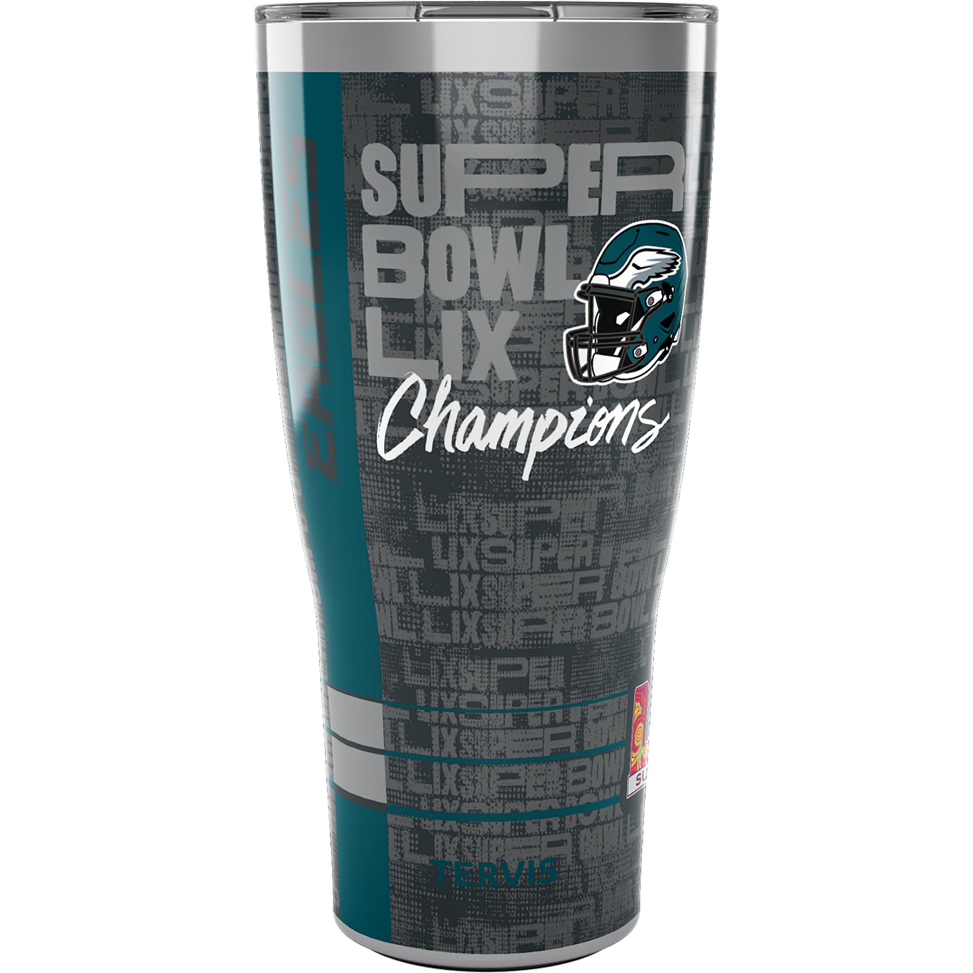 Tervis Traveler NFL Philadelphia Eagles  Super Bowl LIX Champions Triple Insulated Tumbler Travel Cup Keeps Drinks Cold & Hot, 
