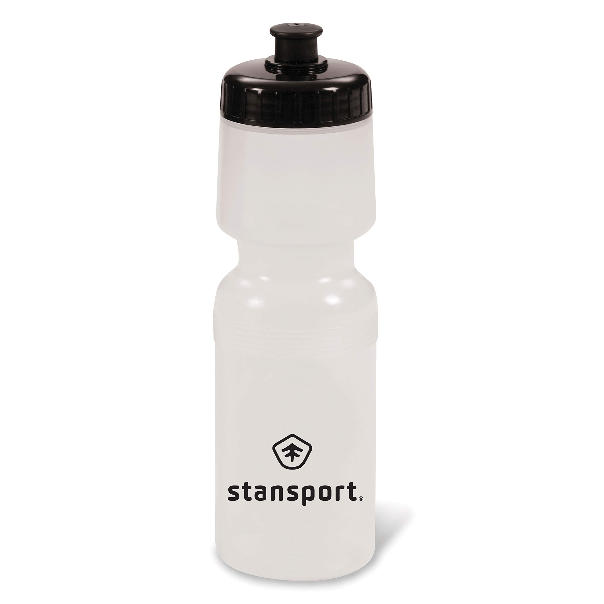 Stansport Bike Bottle 26 Ounces (21426), Clear/Black