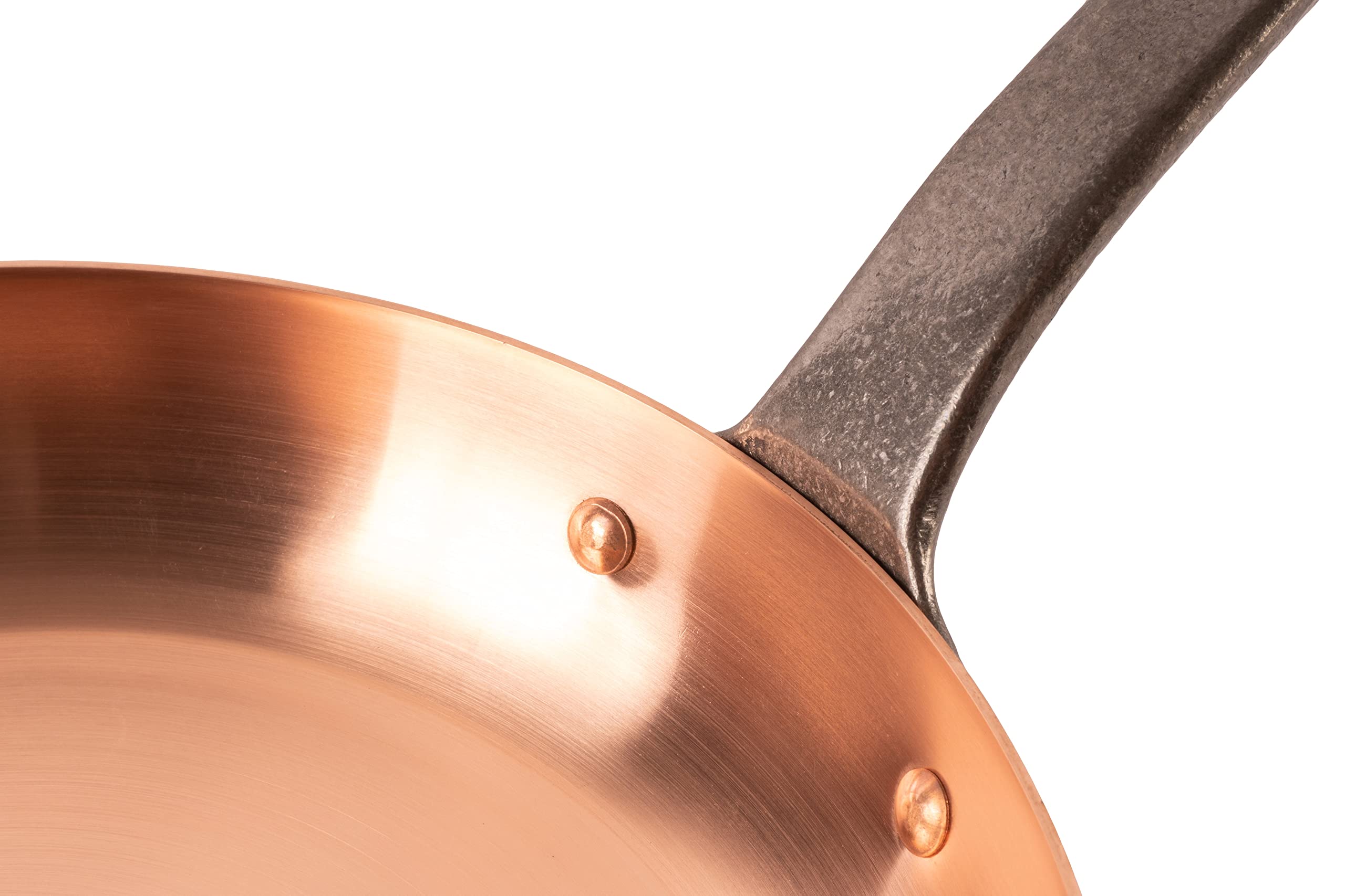 Cuisine Romefort Copper Frying Pan 11" Large Thick-Walled Skillet Model CR-20xx