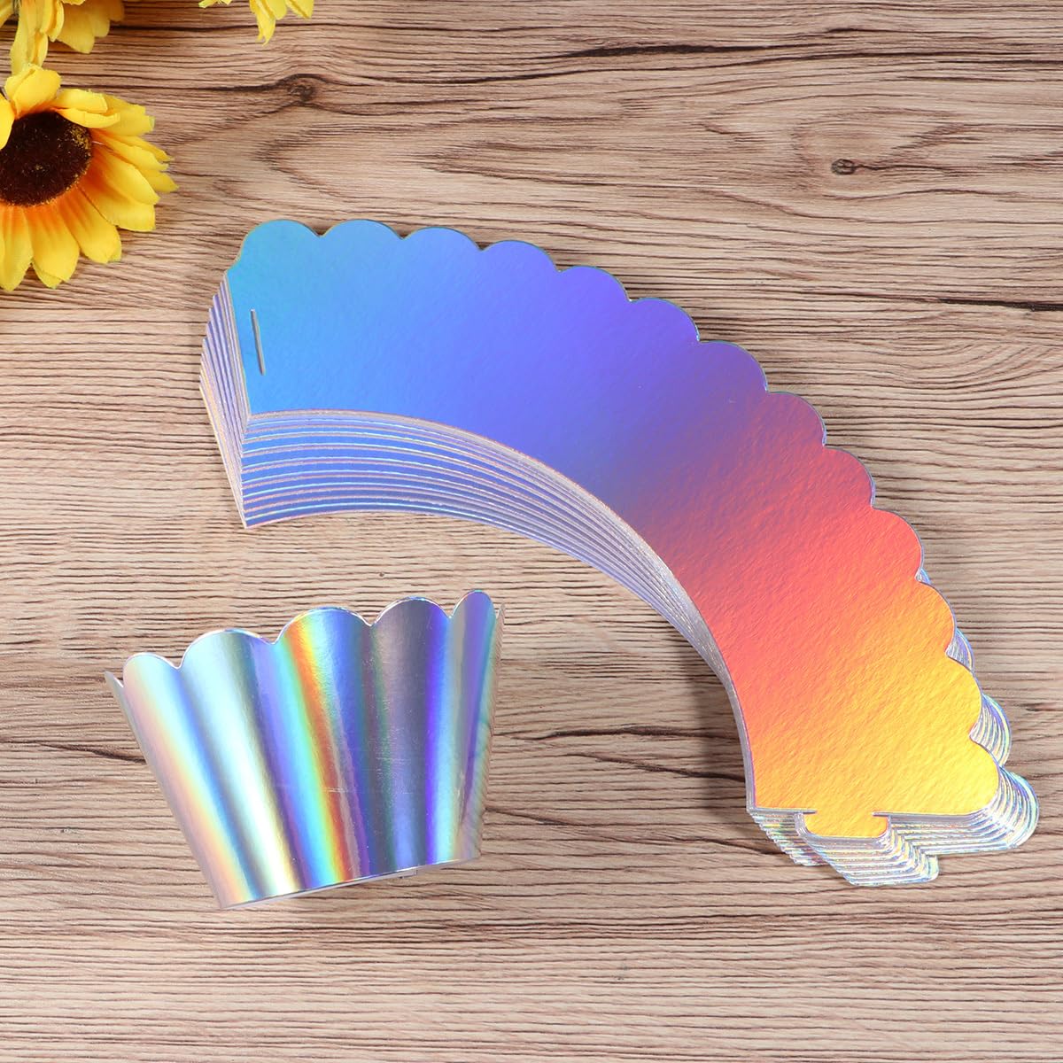 48 Pcs Rainbow Cupcake Liners Cupcake Wrappers Holders Muffin Liners Baking Cups Cupcake Papers Baking Cups For Wedding Birthday