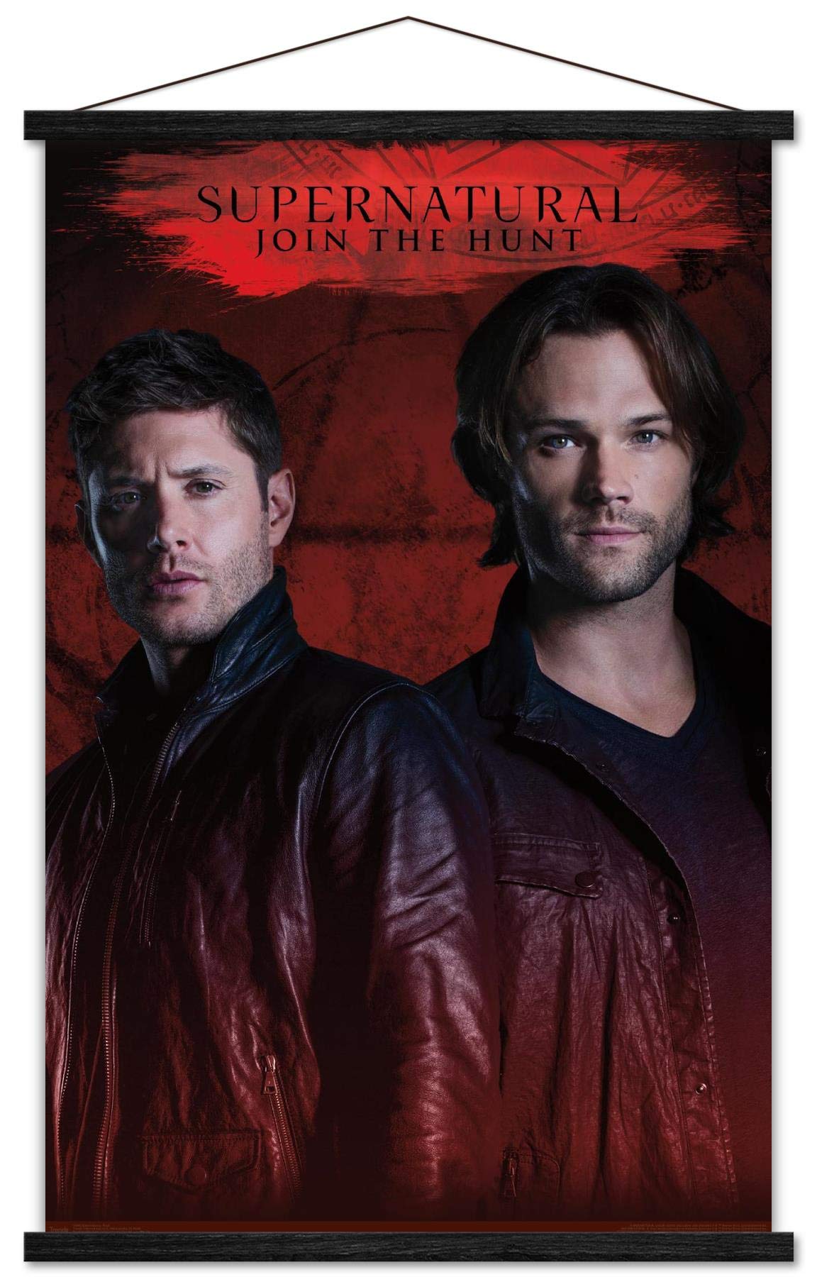 Trends International Supernatural - Red Wall Poster, 22.375'' X 34'', Premium Print And Black Hanger Bundle