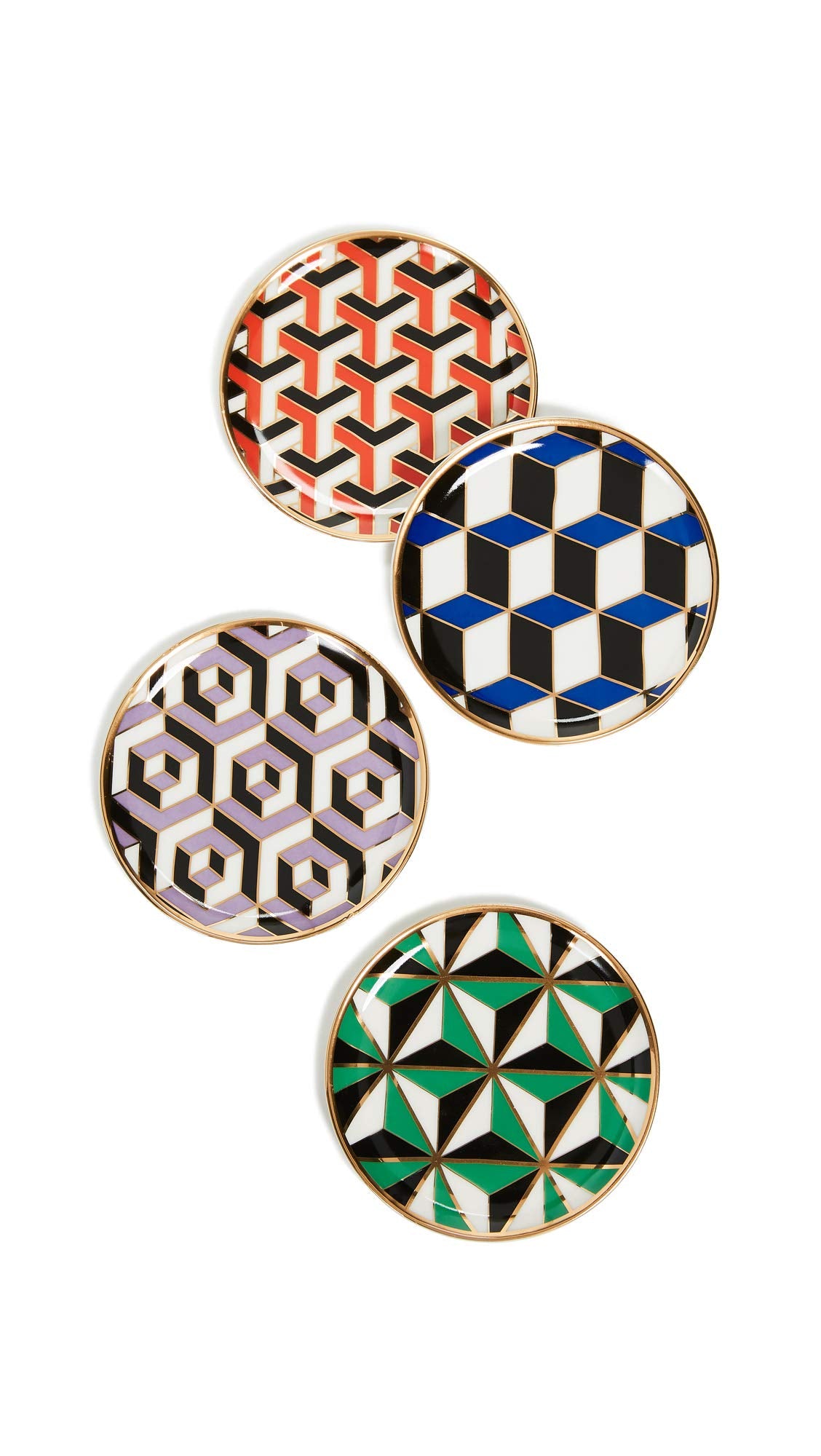 Jonathan Adler Versailles Coasters  Multi