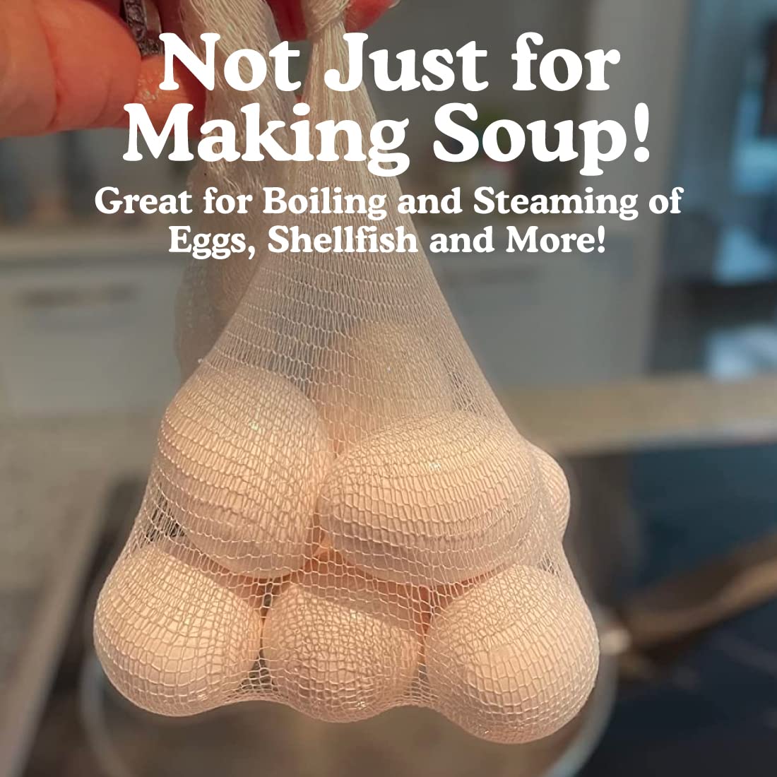 Regency Wraps  Soup Sock  Cotton Mesh Bags for Making Clear Flavorful Broth and Soups  Cotton Blend  Measures 24 inches  Pack of 100