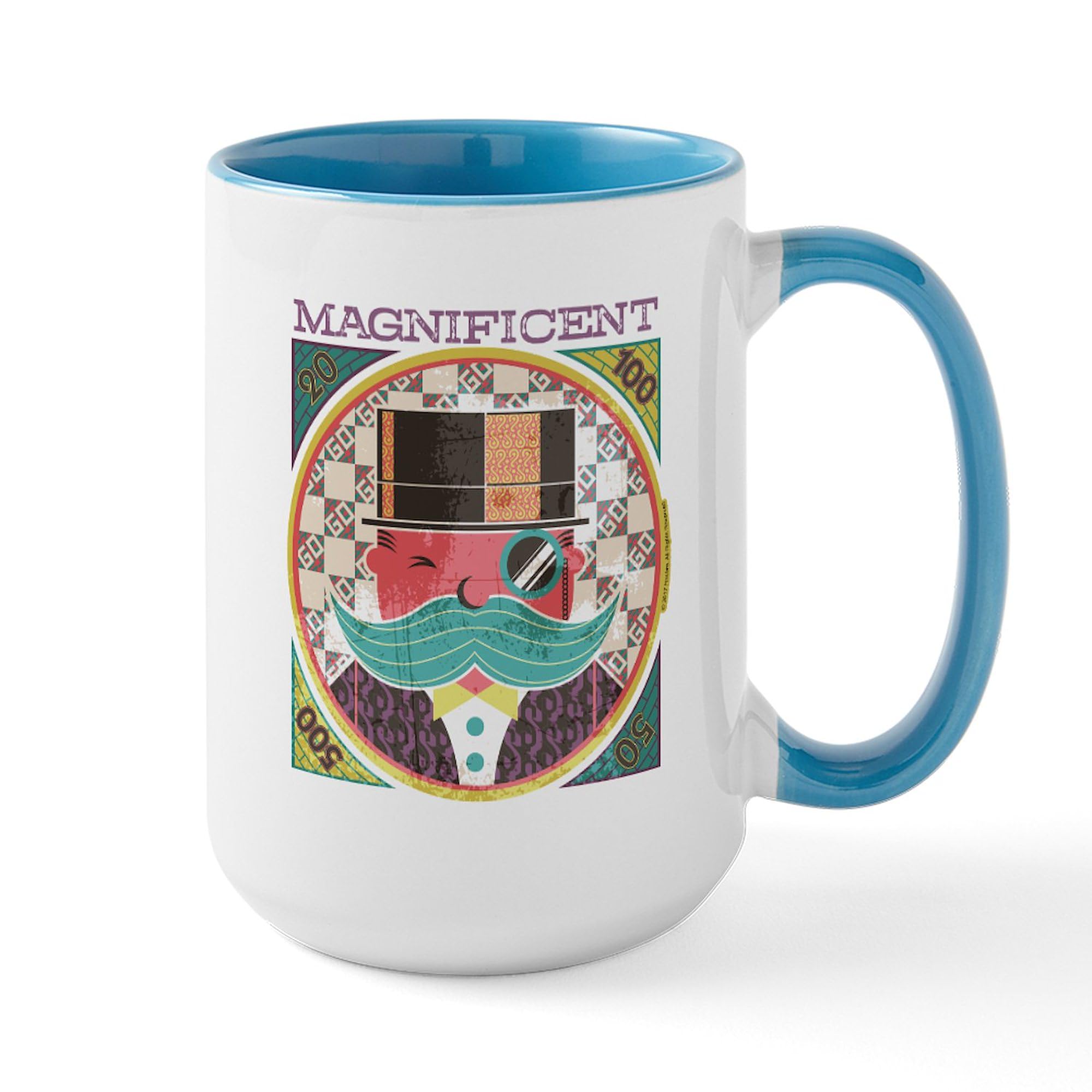 CafePress Monopoly Magnificent Mugs 15 oz (444 ml) Ceramic Coffee Mug