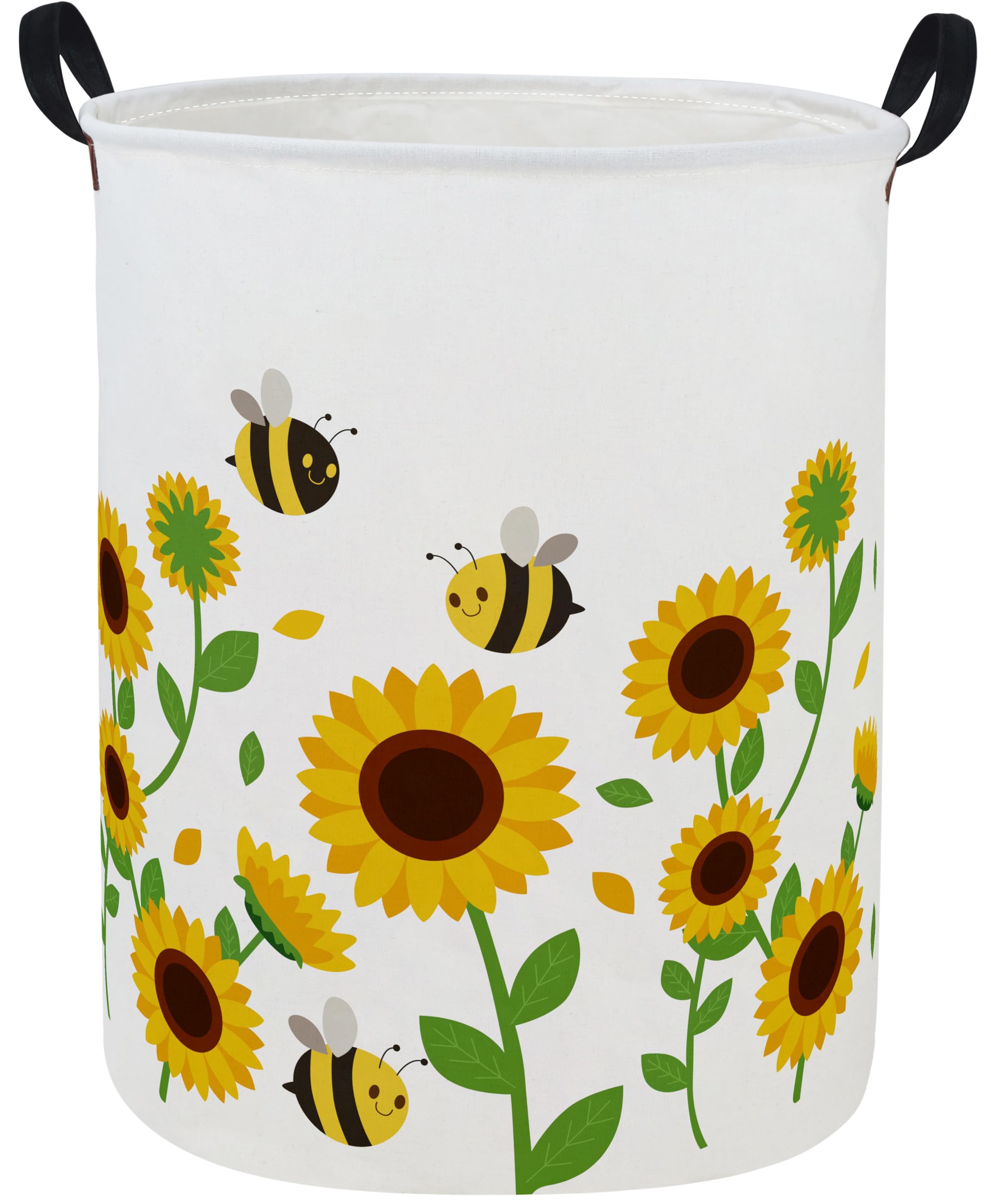 Ddbasket Sunflower Laundry Basket Kidshamper For Nursery Boy And Girl Dinosaur Hamper Cute Kids Toys Storage Bin Organizer Room